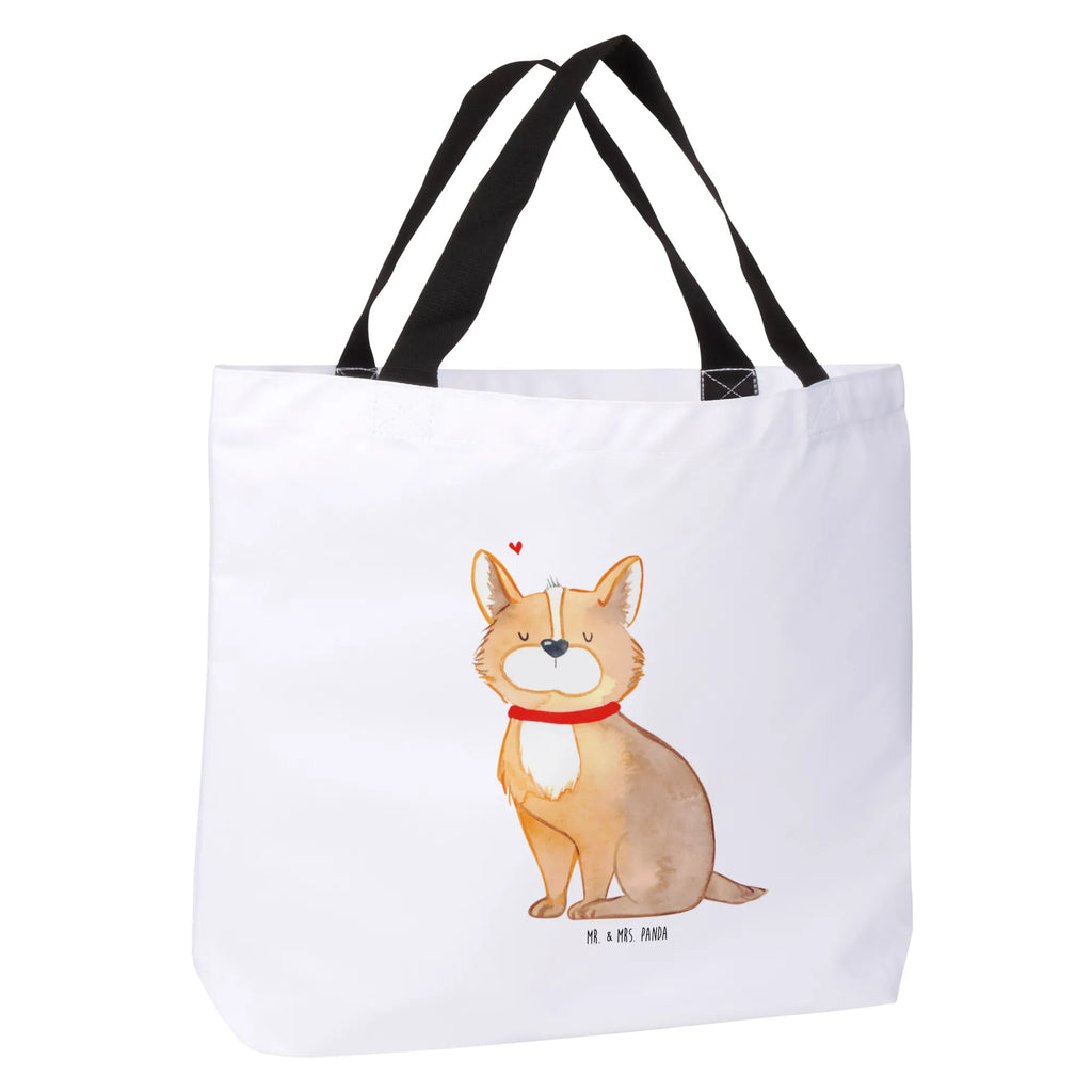 Shopper Hund Glück Beutel, Einkaufstasche, Tasche, Strandtasche, Einkaufsbeutel, Shopper, Schultasche, Freizeittasche, Tragebeutel, Schulbeutel, Alltagstasche, Hund, Hundemotiv, Haustier, Hunderasse, Tierliebhaber, Hundebesitzer, Sprüche, Corgie, Hundeliebe, Spruch, Hundemama, Liebe