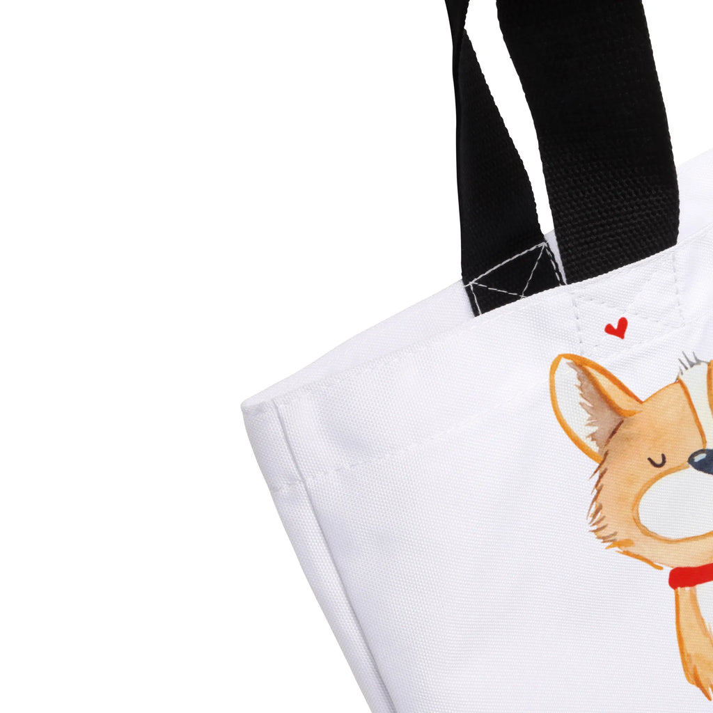 Shopper Hund Glück Beutel, Einkaufstasche, Tasche, Strandtasche, Einkaufsbeutel, Shopper, Schultasche, Freizeittasche, Tragebeutel, Schulbeutel, Alltagstasche, Hund, Hundemotiv, Haustier, Hunderasse, Tierliebhaber, Hundebesitzer, Sprüche, Corgie, Hundeliebe, Spruch, Hundemama, Liebe