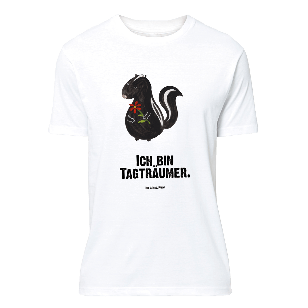 T-Shirt Standard Stinktier Blume T-Shirt, Shirt, Tshirt, Lustiges T-Shirt, T-Shirt mit Spruch, Party, Junggesellenabschied, Jubiläum, Geburstag, Herrn, Damen, Männer, Frauen, Schlafshirt, Nachthemd, Sprüche, Stinktier, Skunk, Wildtier, Raubtier, Stinker, Stinki, Tagträumer, verträumt, Dreams, Träume