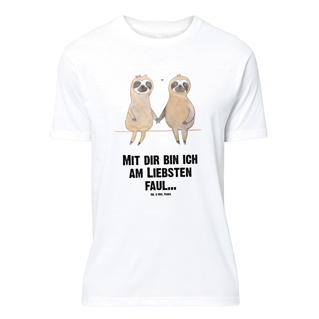 T-Shirt Standard Faultier Pärchen T-Shirt, Shirt, Tshirt, Lustiges T-Shirt, T-Shirt mit Spruch, Party, Junggesellenabschied, Jubiläum, Geburstag, Herrn, Damen, Männer, Frauen, Schlafshirt, Nachthemd, Sprüche, Faultier, Faultier Geschenk, Faultier Deko, Faultiere, faul, Lieblingstier, Liebe, Liebespaar, Faultierliebe, Faultierpärchen, verliebt, verlobt, gemeinsam, relaxen, Pärchen, Beziehung, Langsamkeit