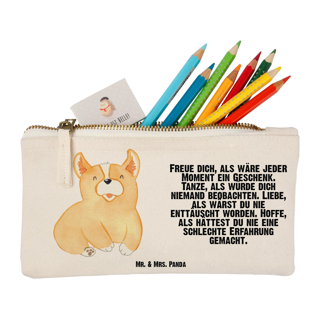 Schminktasche Corgie Schminktasche, Kosmetiktasche, Kosmetikbeutel, Stiftemäppchen, Etui, Federmappe, Makeup, XXL, Schminketui, Kosmetiketui, Schlamperetui, Hund, Hundemotiv, Haustier, Hunderasse, Tierliebhaber, Hundebesitzer, Sprüche, Corgie, Welsh Corgie Pembroke, britisch, Motivation, Spruch, Hundespruch, Lebensfreude