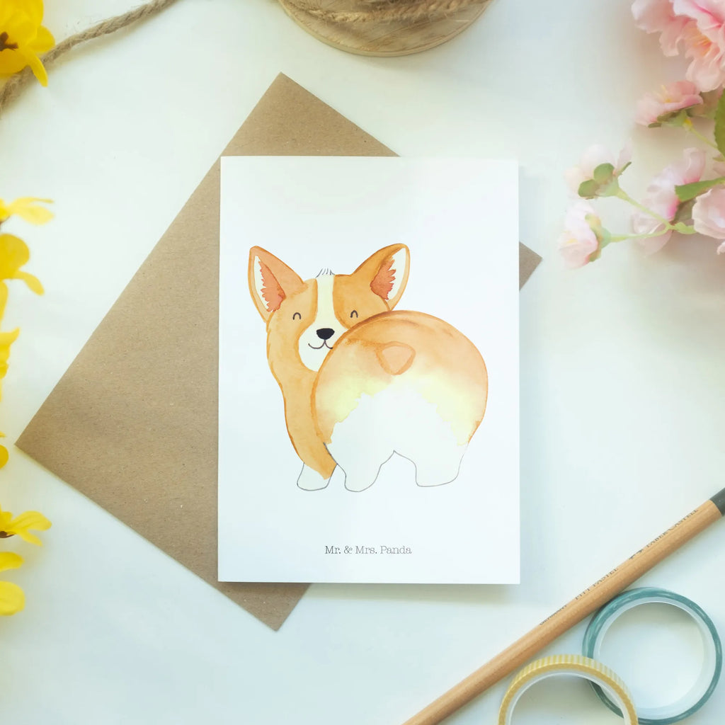 Grußkarte Corgi Po Grußkarte, Klappkarte, Einladungskarte, Glückwunschkarte, Hochzeitskarte, Geburtstagskarte, Karte, Ansichtskarten, Hund, Hundemotiv, Haustier, Hunderasse, Tierliebhaber, Hundebesitzer, Sprüche, Corgie, Hundeliebe, Motivation, Selbstliebe, Spruch