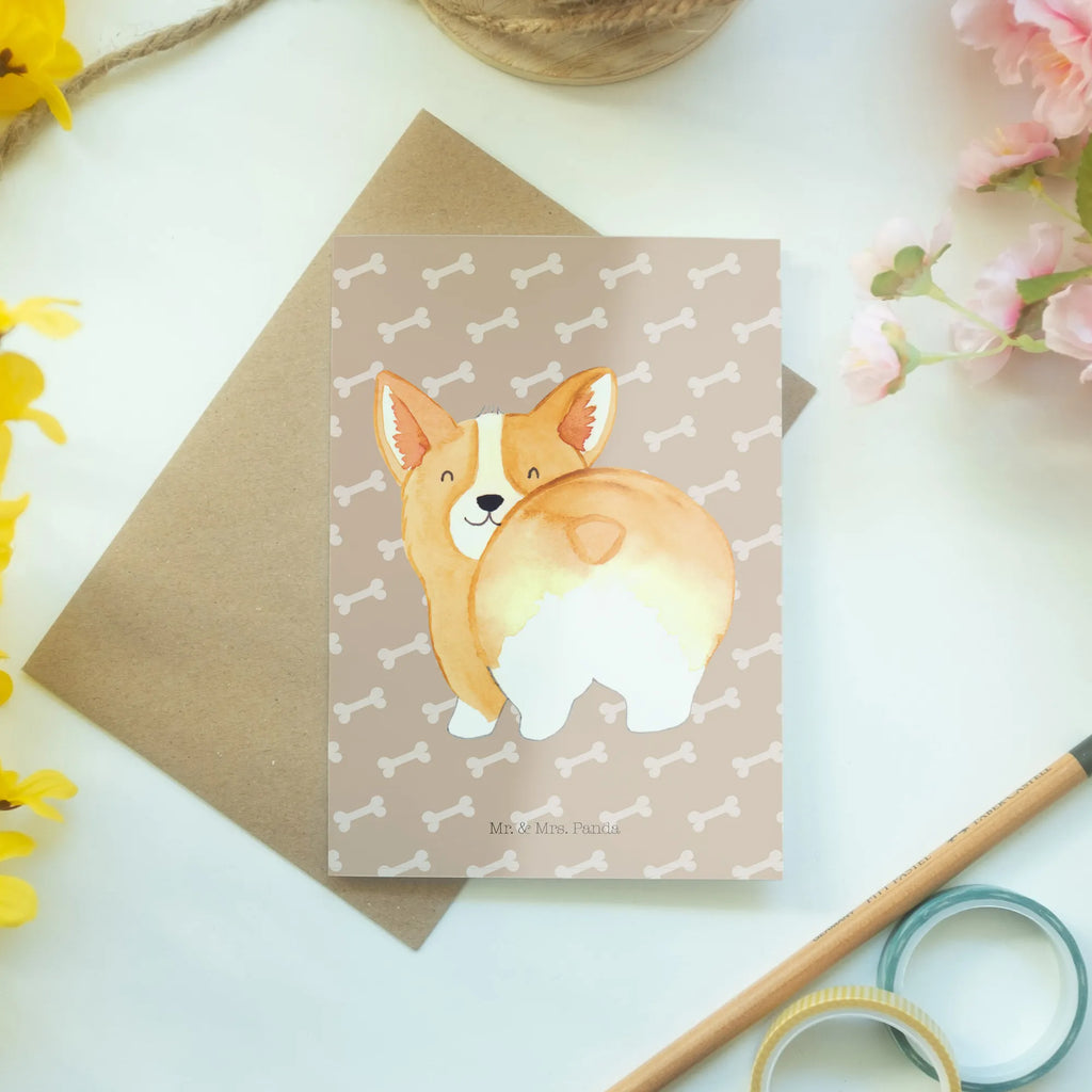 Grußkarte Corgi Po Grußkarte, Klappkarte, Einladungskarte, Glückwunschkarte, Hochzeitskarte, Geburtstagskarte, Karte, Ansichtskarten, Hund, Hundemotiv, Haustier, Hunderasse, Tierliebhaber, Hundebesitzer, Sprüche, Corgie, Hundeliebe, Motivation, Selbstliebe, Spruch