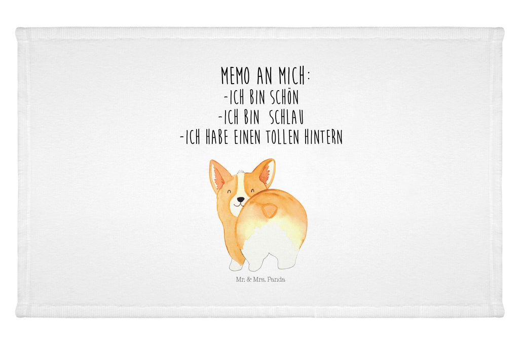 Handtuch Corgi Po Handtuch, Badehandtuch, Badezimmer, Handtücher, groß, Kinder, Baby, Hund, Hundemotiv, Haustier, Hunderasse, Tierliebhaber, Hundebesitzer, Sprüche, Corgie, Hundeliebe, Motivation, Selbstliebe, Spruch