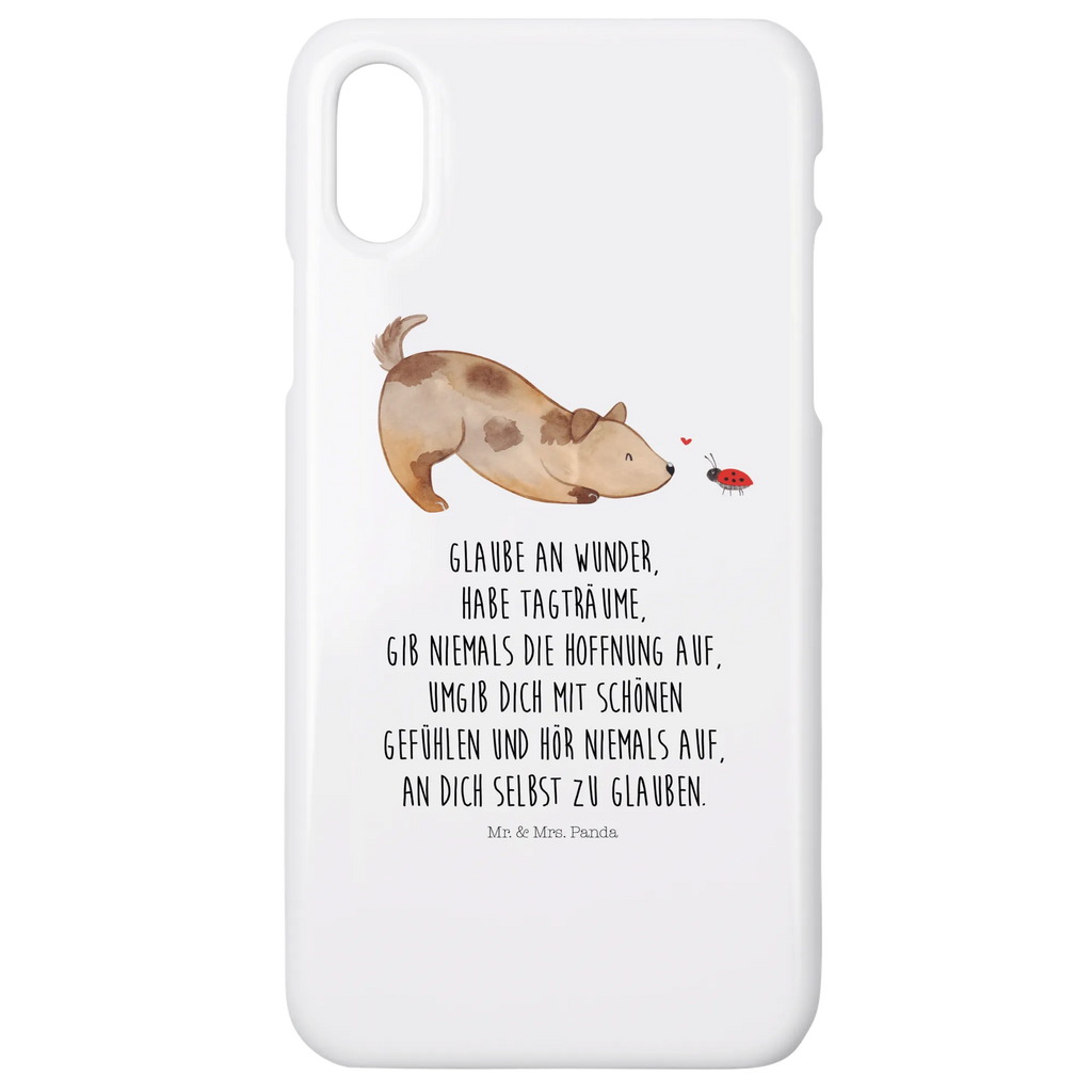 Handyhülle Hund Marienkäfer Handyhülle, Handycover, Cover, Handy, Hülle, Iphone 10, Iphone X, Hund, Hundemotiv, Haustier, Hunderasse, Tierliebhaber, Hundebesitzer, Sprüche, Hunde, Hundespruch, Marienkäfer, Mischling, Mischlinghund