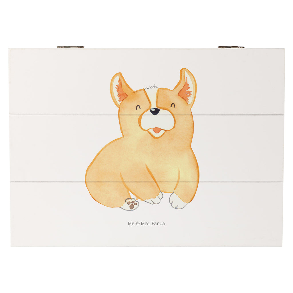 Holzkiste Corgie Holzkiste, Kiste, Schatzkiste, Truhe, Schatulle, XXL, Erinnerungsbox, Erinnerungskiste, Dekokiste, Aufbewahrungsbox, Geschenkbox, Geschenkdose, Hund, Hundemotiv, Haustier, Hunderasse, Tierliebhaber, Hundebesitzer, Sprüche, Corgie, Welsh Corgie Pembroke, britisch, Motivation, Spruch, Hundespruch, Lebensfreude