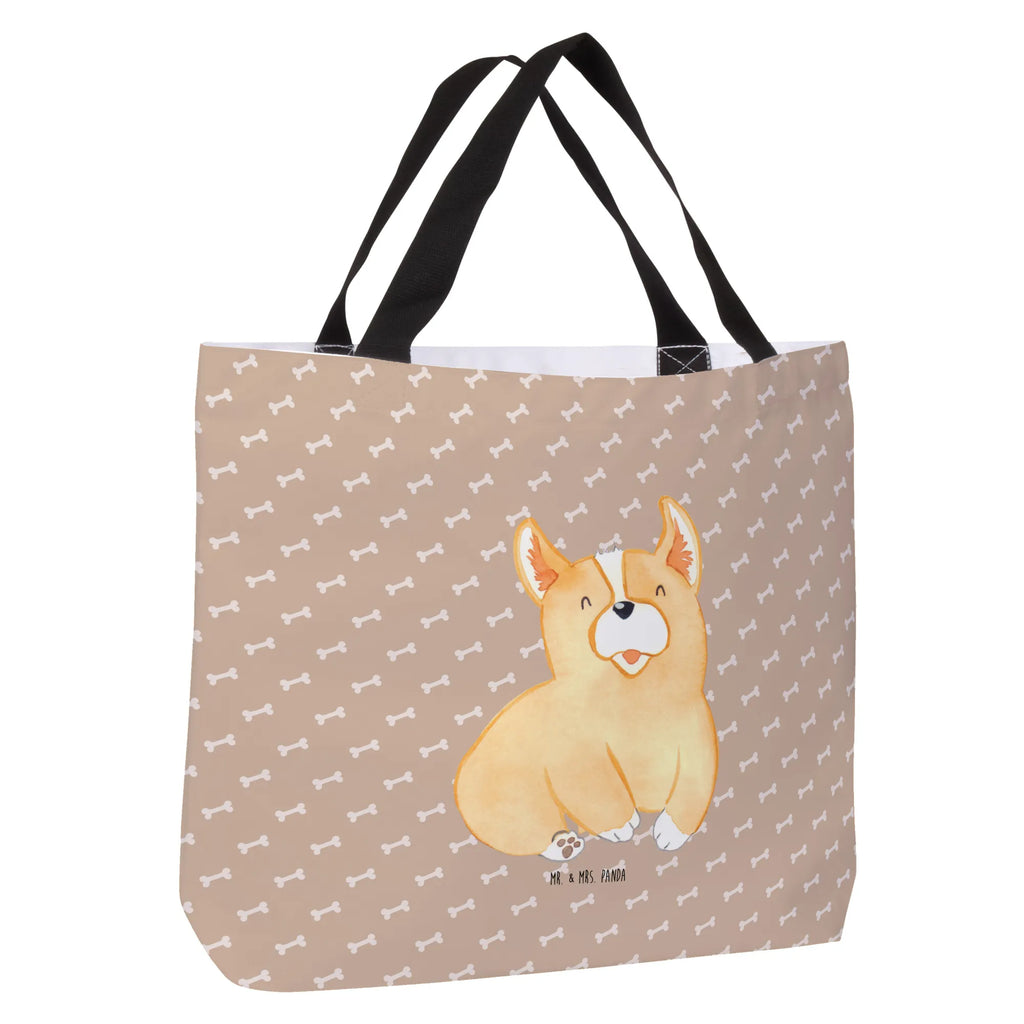 Shopper Corgie Beutel, Einkaufstasche, Tasche, Strandtasche, Einkaufsbeutel, Shopper, Schultasche, Freizeittasche, Tragebeutel, Schulbeutel, Alltagstasche, Hund, Hundemotiv, Haustier, Hunderasse, Tierliebhaber, Hundebesitzer, Sprüche, Corgie, Welsh Corgie Pembroke, britisch, Motivation, Spruch, Hundespruch, Lebensfreude