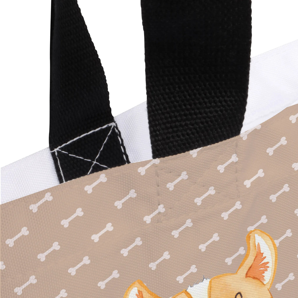 Shopper Corgie Beutel, Einkaufstasche, Tasche, Strandtasche, Einkaufsbeutel, Shopper, Schultasche, Freizeittasche, Tragebeutel, Schulbeutel, Alltagstasche, Hund, Hundemotiv, Haustier, Hunderasse, Tierliebhaber, Hundebesitzer, Sprüche, Corgie, Welsh Corgie Pembroke, britisch, Motivation, Spruch, Hundespruch, Lebensfreude