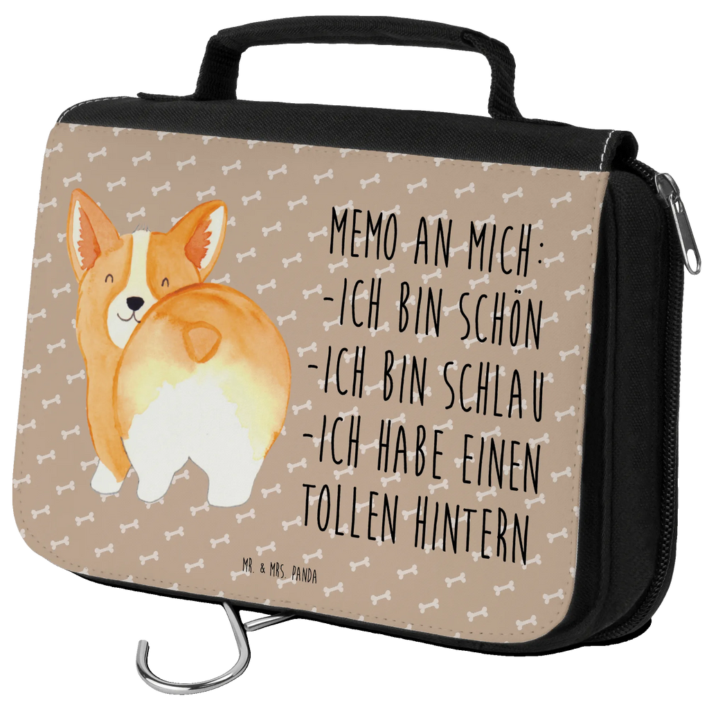 Kulturbeutel Corgi Po Kulturbeutel, Zum Aufhängen, Waschtasche, Kosmetiktasche, Damen, Herren, Aufbewahrungstasche, Schminktasche, Kosmetikbeutel, Organizer, Kulturtasche, Schminkutensil, Hund, Hundemotiv, Haustier, Hunderasse, Tierliebhaber, Hundebesitzer, Sprüche, Corgie, Hundeliebe, Motivation, Selbstliebe, Spruch