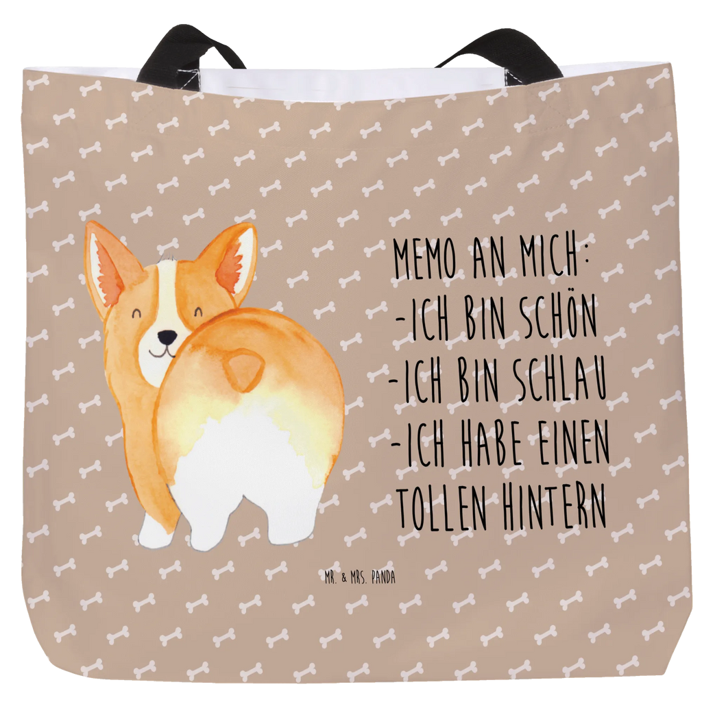 Shopper Corgie Po Beutel, Einkaufstasche, Tasche, Strandtasche, Einkaufsbeutel, Shopper, Schultasche, Freizeittasche, Tragebeutel, Schulbeutel, Alltagstasche, Hund, Hundemotiv, Haustier, Hunderasse, Tierliebhaber, Hundebesitzer, Sprüche, Corgie, Hundeliebe, Motivation, Selbstliebe, Spruch