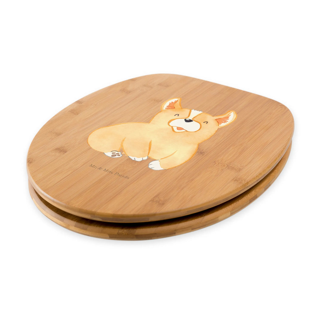 Motiv WC Sitz Corgie Klobrille, Klodeckel, Toilettendeckel, WC-Sitz, Toilette, Hund, Hundemotiv, Haustier, Hunderasse, Tierliebhaber, Hundebesitzer, Sprüche, Corgie, Welsh Corgie Pembroke, britisch, Motivation, Spruch, Hundespruch, Lebensfreude