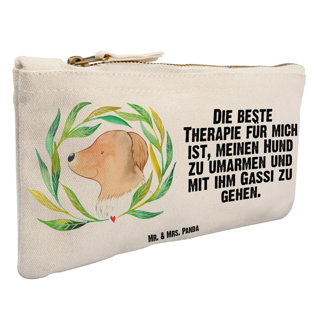 Schminktasche Hund Blumen Schminktasche, Kosmetiktasche, Kosmetikbeutel, Stiftemäppchen, Etui, Federmappe, Makeup, XXL, Schminketui, Kosmetiketui, Schlamperetui, Hund, Hundemotiv, Haustier, Hunderasse, Tierliebhaber, Hundebesitzer, Sprüche, Ranke, Therapie, Selbsttherapie, Hundeliebe, Hundeglück, Hunde