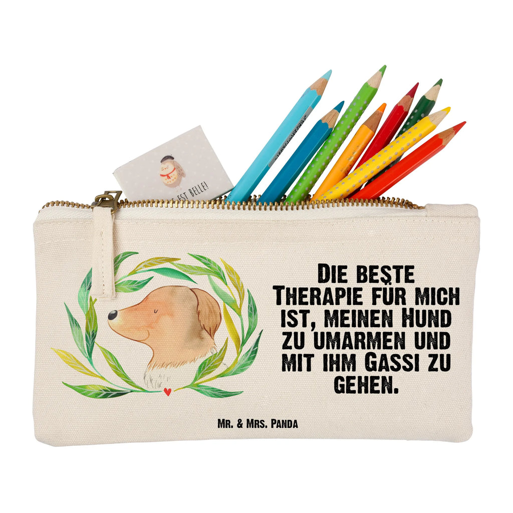 Schminktasche Hund Blumen Schminktasche, Kosmetiktasche, Kosmetikbeutel, Stiftemäppchen, Etui, Federmappe, Makeup, XXL, Schminketui, Kosmetiketui, Schlamperetui, Hund, Hundemotiv, Haustier, Hunderasse, Tierliebhaber, Hundebesitzer, Sprüche, Ranke, Therapie, Selbsttherapie, Hundeliebe, Hundeglück, Hunde