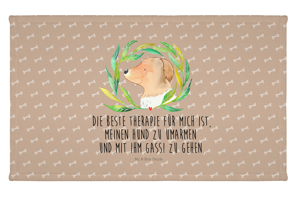 Handtuch Hund Blumen Handtuch, Badehandtuch, Badezimmer, Handtücher, groß, Kinder, Baby, Hund, Hundemotiv, Haustier, Hunderasse, Tierliebhaber, Hundebesitzer, Sprüche, Ranke, Therapie, Selbsttherapie, Hundeliebe, Hundeglück, Hunde