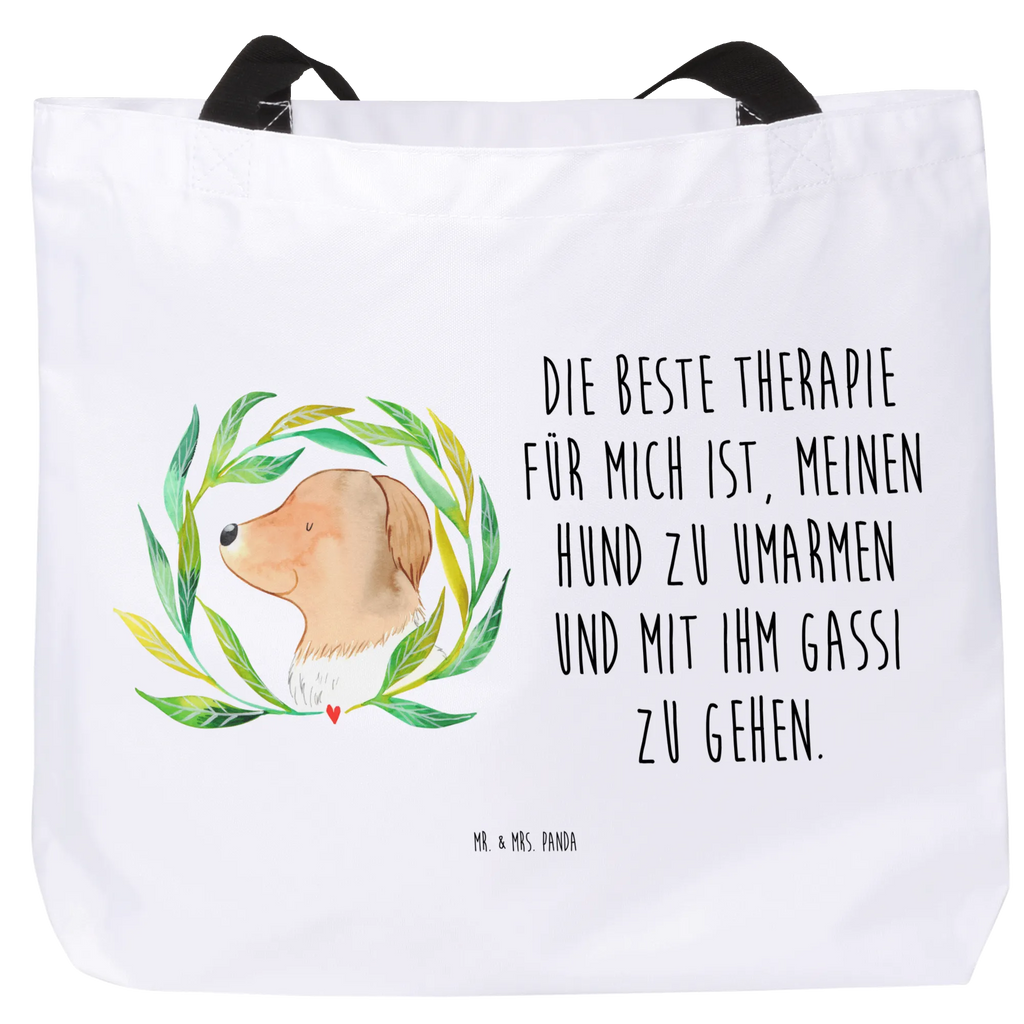 Shopper Hund Blumen Beutel, Einkaufstasche, Tasche, Strandtasche, Einkaufsbeutel, Shopper, Schultasche, Freizeittasche, Tragebeutel, Schulbeutel, Alltagstasche, Hund, Hundemotiv, Haustier, Hunderasse, Tierliebhaber, Hundebesitzer, Sprüche, Ranke, Therapie, Selbsttherapie, Hundeliebe, Hundeglück, Hunde