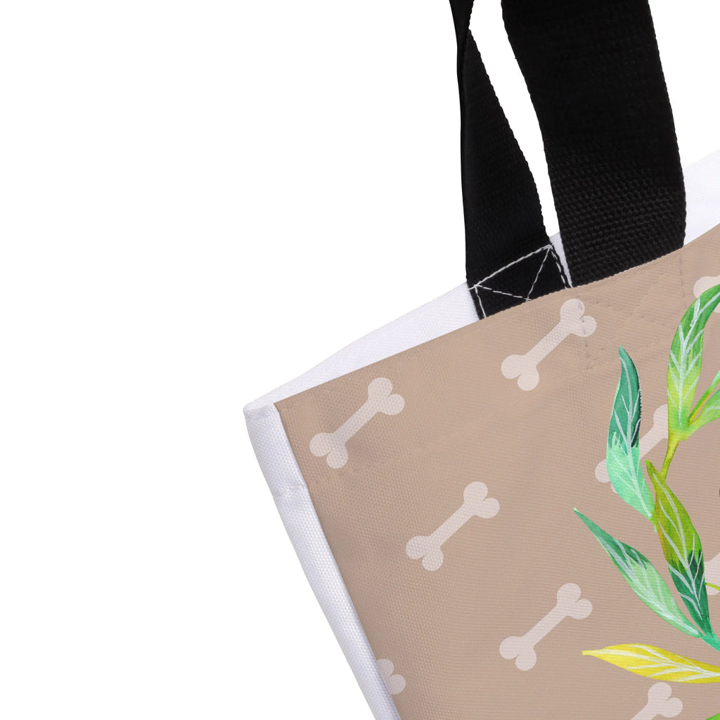 Shopper Hund Blumen Beutel, Einkaufstasche, Tasche, Strandtasche, Einkaufsbeutel, Shopper, Schultasche, Freizeittasche, Tragebeutel, Schulbeutel, Alltagstasche, Hund, Hundemotiv, Haustier, Hunderasse, Tierliebhaber, Hundebesitzer, Sprüche, Ranke, Therapie, Selbsttherapie, Hundeliebe, Hundeglück, Hunde