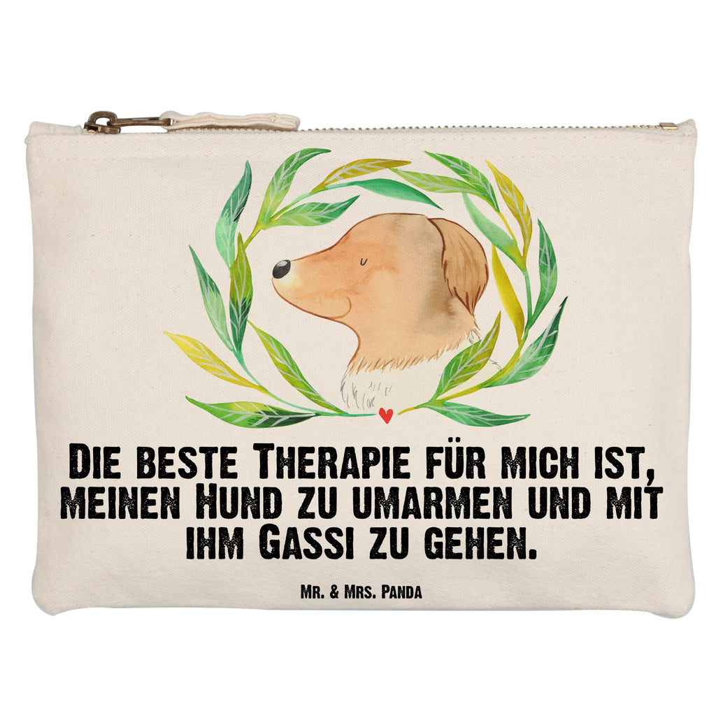 Schminktasche Hund Blumen Schminktasche, Kosmetiktasche, Kosmetikbeutel, Stiftemäppchen, Etui, Federmappe, Makeup, XXL, Schminketui, Kosmetiketui, Schlamperetui, Hund, Hundemotiv, Haustier, Hunderasse, Tierliebhaber, Hundebesitzer, Sprüche, Ranke, Therapie, Selbsttherapie, Hundeliebe, Hundeglück, Hunde