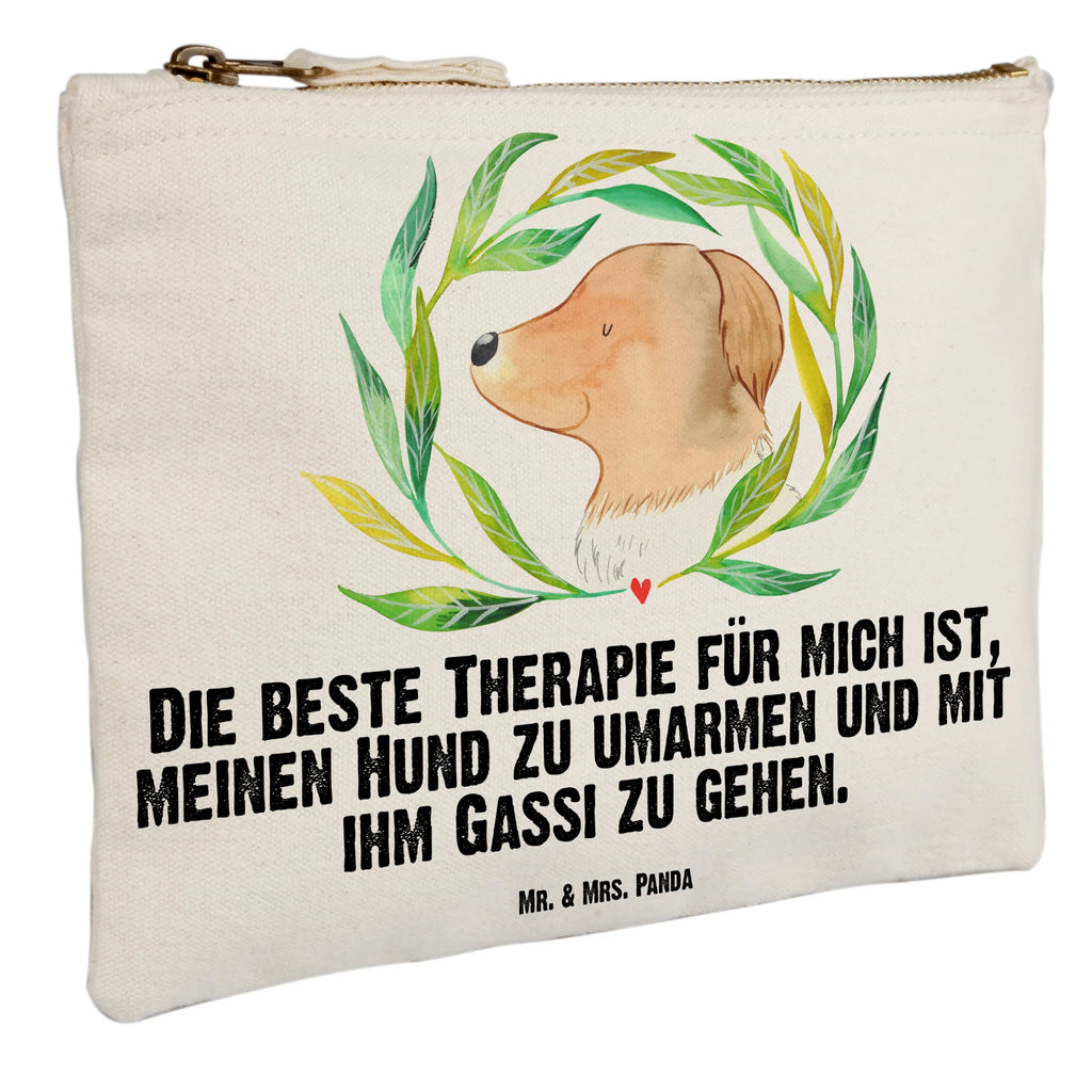 Schminktasche Hund Blumen Schminktasche, Kosmetiktasche, Kosmetikbeutel, Stiftemäppchen, Etui, Federmappe, Makeup, XXL, Schminketui, Kosmetiketui, Schlamperetui, Hund, Hundemotiv, Haustier, Hunderasse, Tierliebhaber, Hundebesitzer, Sprüche, Ranke, Therapie, Selbsttherapie, Hundeliebe, Hundeglück, Hunde