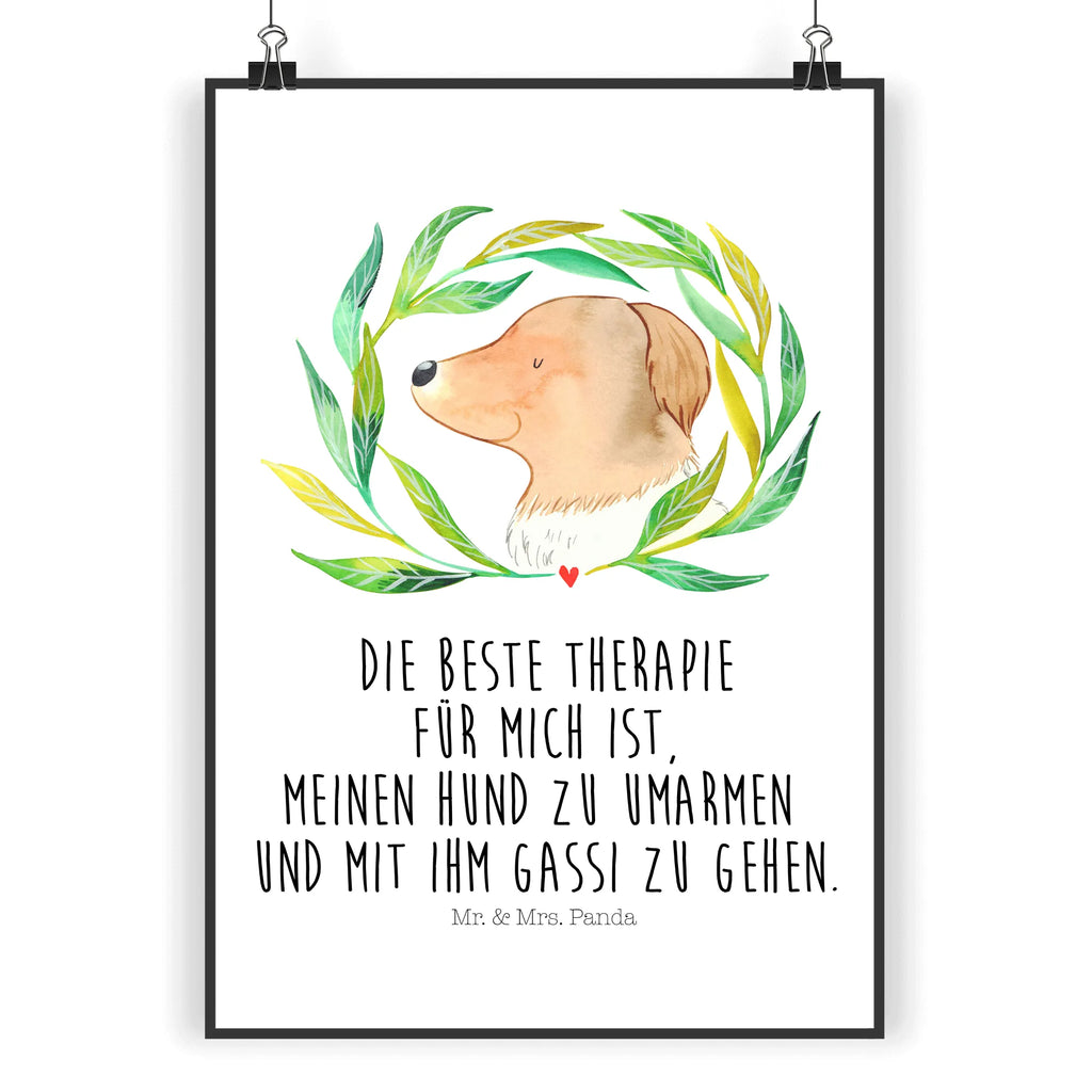 Poster Hund Blumen Poster, Wandposter, Bild, Wanddeko, Küchenposter, Kinderposter, Wanddeko Bild, Raumdekoration, Wanddekoration, Handgemaltes Poster, Mr. & Mrs. Panda Poster, Designposter, Kunstdruck, Posterdruck, Hund, Hundemotiv, Haustier, Hunderasse, Tierliebhaber, Hundebesitzer, Sprüche, Ranke, Therapie, Selbsttherapie, Hundeliebe, Hundeglück, Hunde