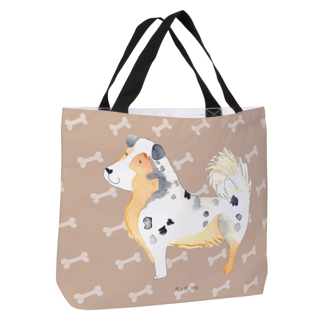 Shopper Hund Australien Shepherd Beutel, Einkaufstasche, Tasche, Strandtasche, Einkaufsbeutel, Shopper, Schultasche, Freizeittasche, Tragebeutel, Schulbeutel, Alltagstasche, Hund, Hundemotiv, Haustier, Hunderasse, Tierliebhaber, Hundebesitzer, Sprüche, Australien Shepherd, Shepherd, Hundeliebe, Familienhund, Spruch