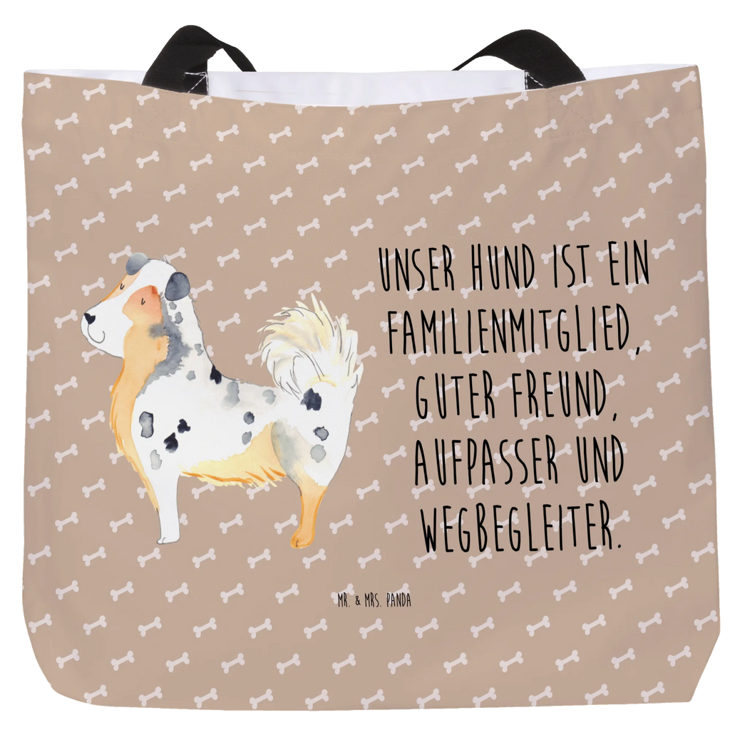 Shopper Hund Australien Shepherd Beutel, Einkaufstasche, Tasche, Strandtasche, Einkaufsbeutel, Shopper, Schultasche, Freizeittasche, Tragebeutel, Schulbeutel, Alltagstasche, Hund, Hundemotiv, Haustier, Hunderasse, Tierliebhaber, Hundebesitzer, Sprüche, Australien Shepherd, Shepherd, Hundeliebe, Familienhund, Spruch