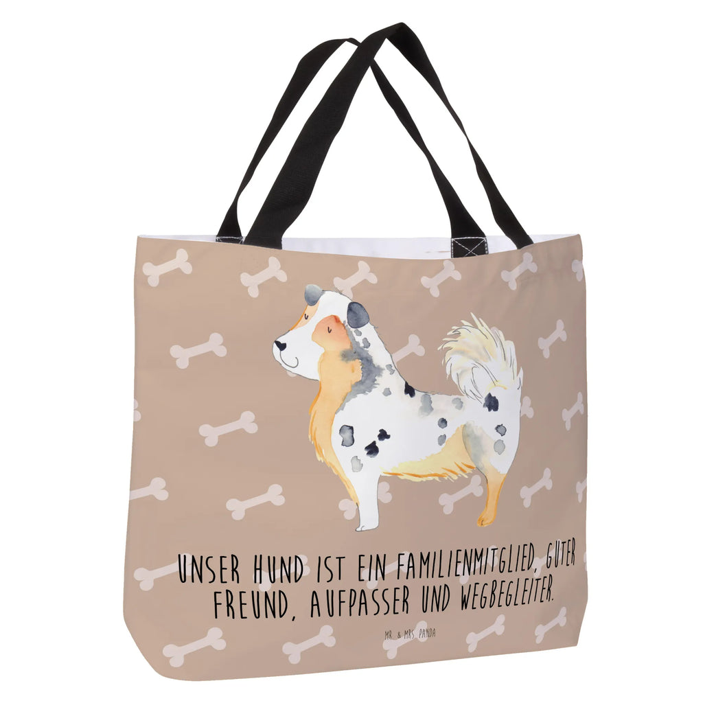 Shopper Hund Australien Shepherd Beutel, Einkaufstasche, Tasche, Strandtasche, Einkaufsbeutel, Shopper, Schultasche, Freizeittasche, Tragebeutel, Schulbeutel, Alltagstasche, Hund, Hundemotiv, Haustier, Hunderasse, Tierliebhaber, Hundebesitzer, Sprüche, Australien Shepherd, Shepherd, Hundeliebe, Familienhund, Spruch