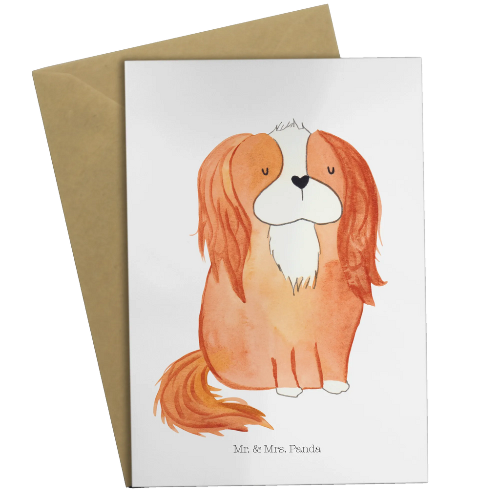 Grußkarte Hund Cavalier King Charles Spaniel Grußkarte, Klappkarte, Einladungskarte, Glückwunschkarte, Hochzeitskarte, Geburtstagskarte, Karte, Ansichtskarten, Hund, Hundemotiv, Haustier, Hunderasse, Tierliebhaber, Hundebesitzer, Sprüche, Cavalier King Charles Spaniel, Cockerspaniel, Spaniel, Spruch, schönster Hund