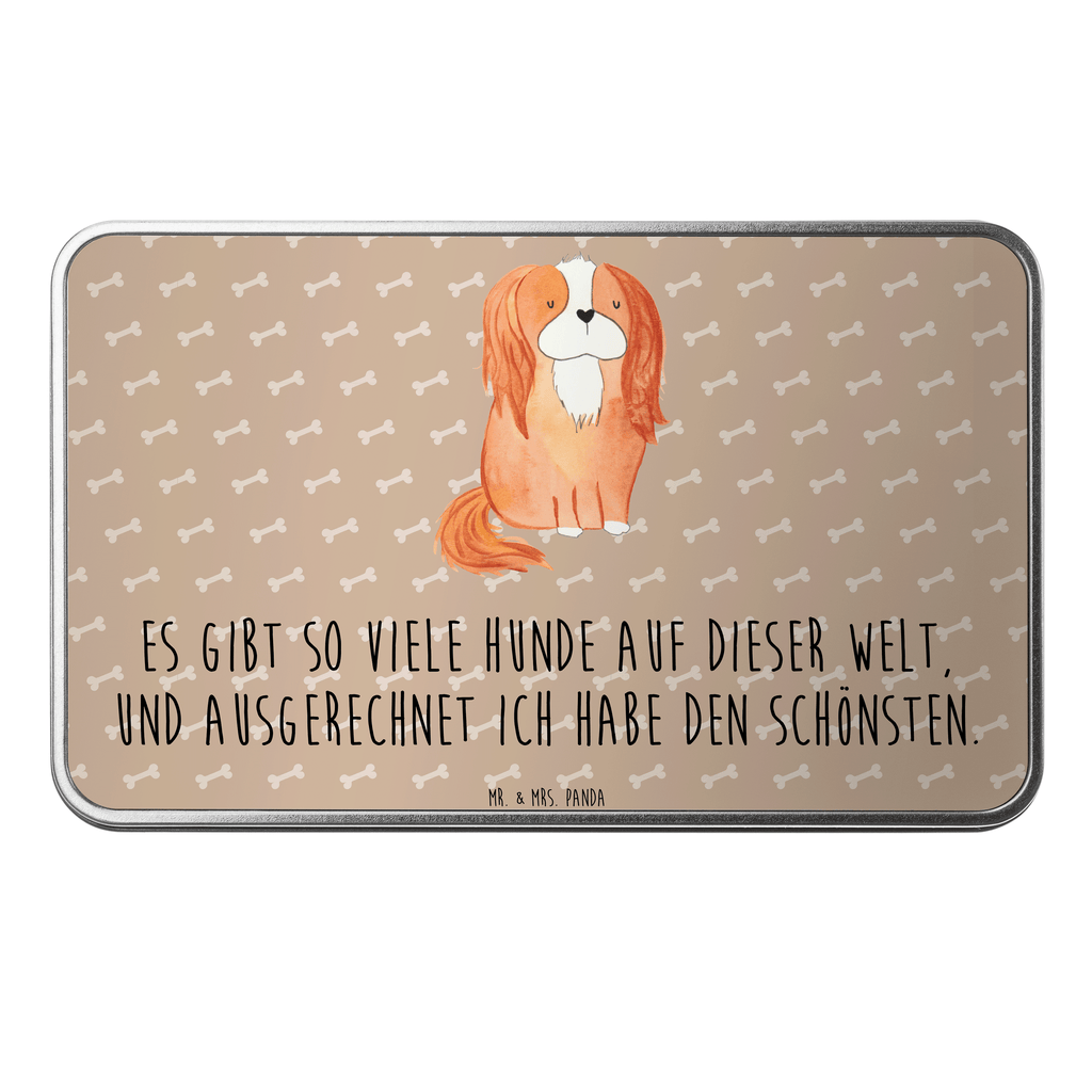 Metalldose rechteckig Hund Cavalier King Charles Spaniel Blechdose, Metalldose, Blechbox, Container, Keksdose, Vorratsdose, Vorratsbox, Döschen, Versperbox, Vesperdose, Aufbewahrungsdose, Aufbewahrungsbox, Aluminiumdose, Dose, Hund, Hundemotiv, Haustier, Hunderasse, Tierliebhaber, Hundebesitzer, Sprüche, Cavalier King Charles Spaniel, Cockerspaniel, Spaniel, Spruch, schönster Hund