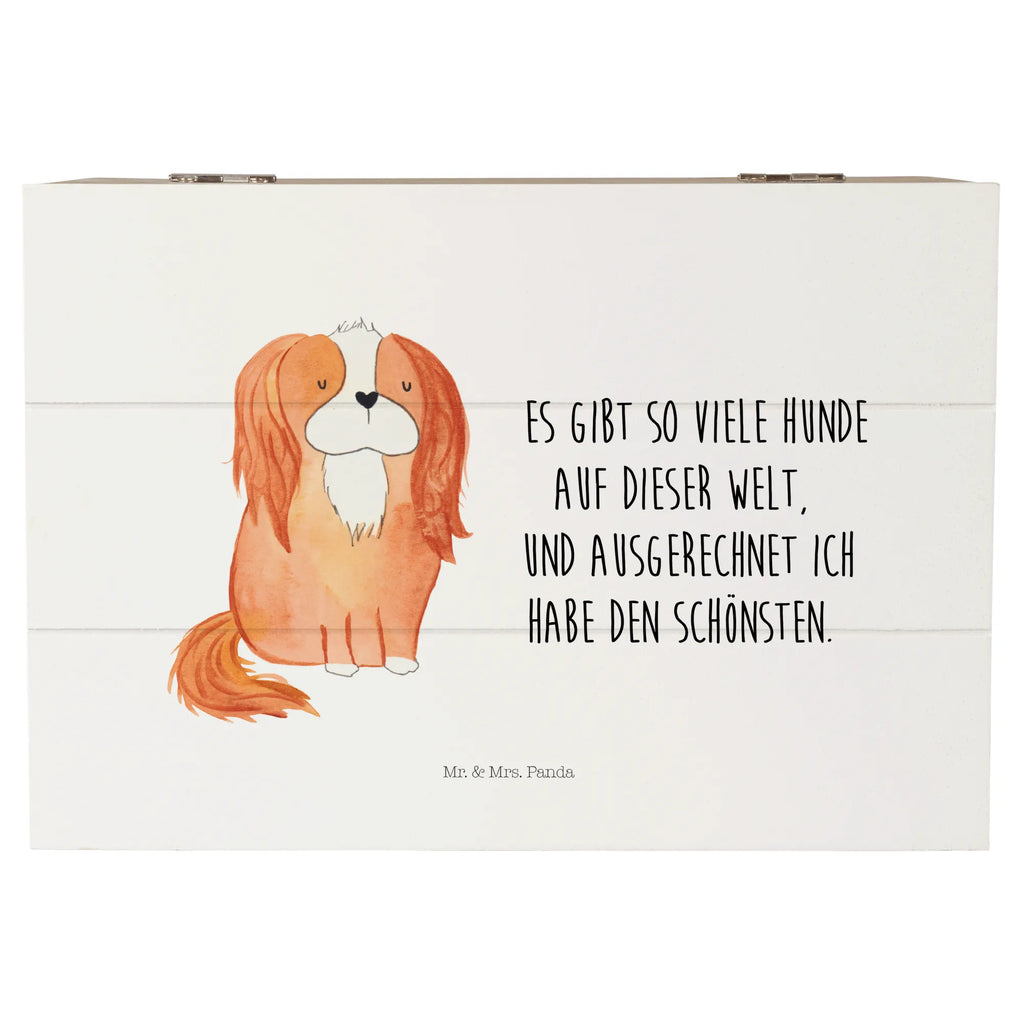 Holzkiste Hund Cavalier King Charles Spaniel Holzkiste, Kiste, Schatzkiste, Truhe, Schatulle, XXL, Erinnerungsbox, Erinnerungskiste, Dekokiste, Aufbewahrungsbox, Geschenkbox, Geschenkdose, Hund, Hundemotiv, Haustier, Hunderasse, Tierliebhaber, Hundebesitzer, Sprüche, Cavalier King Charles Spaniel, Cockerspaniel, Spaniel, Spruch, schönster Hund