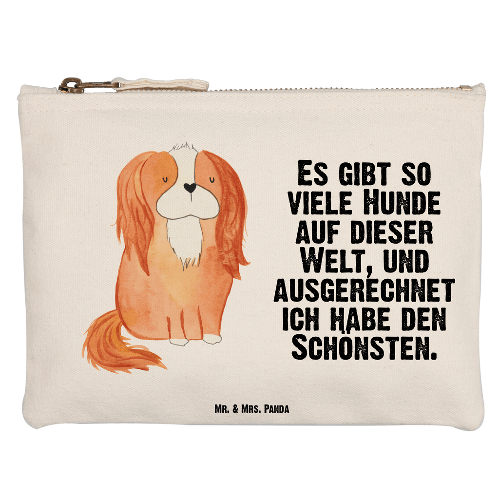 Schminktasche Hund Cavalier King Charles Spaniel Schminktasche, Kosmetiktasche, Kosmetikbeutel, Stiftemäppchen, Etui, Federmappe, Makeup, XXL, Schminketui, Kosmetiketui, Schlamperetui, Hund, Hundemotiv, Haustier, Hunderasse, Tierliebhaber, Hundebesitzer, Sprüche, Cavalier King Charles Spaniel, Cockerspaniel, Spaniel, Spruch, schönster Hund