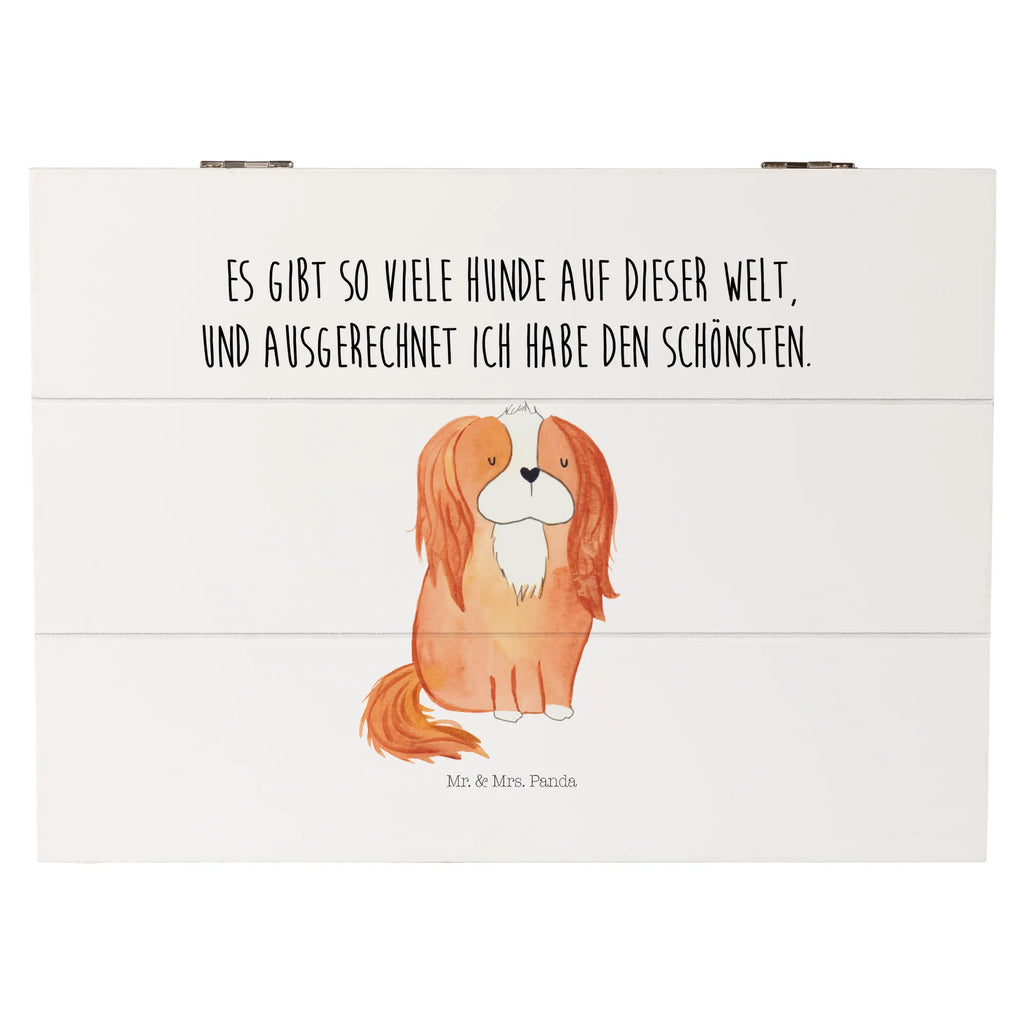 Holzkiste Hund Cavalier King Charles Spaniel Holzkiste, Kiste, Schatzkiste, Truhe, Schatulle, XXL, Erinnerungsbox, Erinnerungskiste, Dekokiste, Aufbewahrungsbox, Geschenkbox, Geschenkdose, Hund, Hundemotiv, Haustier, Hunderasse, Tierliebhaber, Hundebesitzer, Sprüche, Cavalier King Charles Spaniel, Cockerspaniel, Spaniel, Spruch, schönster Hund