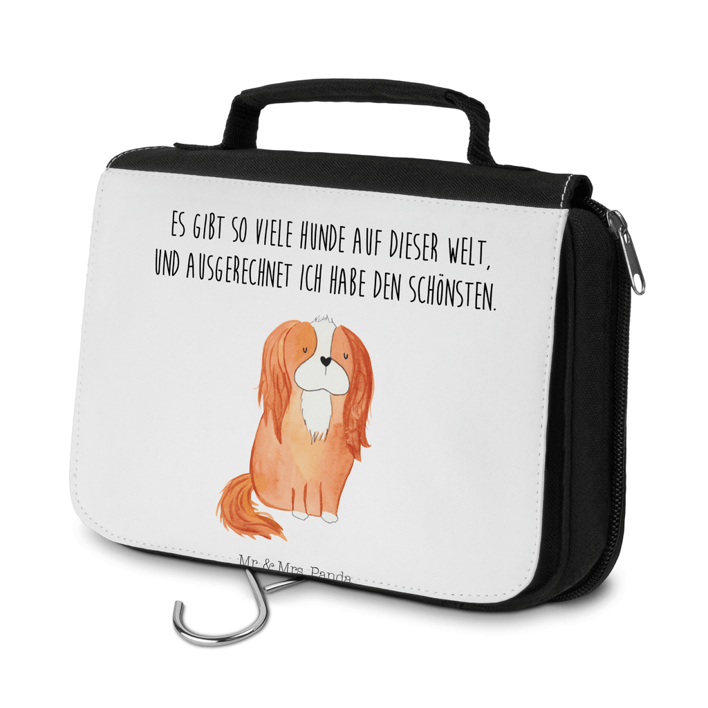 Kulturbeutel Hund Cavalier King Charles Spaniel Kulturbeutel, Zum Aufhängen, Waschtasche, Kosmetiktasche, Damen, Herren, Aufbewahrungstasche, Schminktasche, Kosmetikbeutel, Organizer, Kulturtasche, Schminkutensil, Hund, Hundemotiv, Haustier, Hunderasse, Tierliebhaber, Hundebesitzer, Sprüche, Cavalier King Charles Spaniel, Cockerspaniel, Spaniel, Spruch, schönster Hund