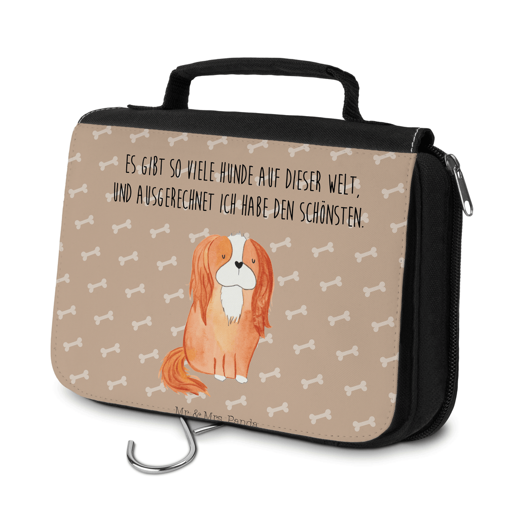 Kulturbeutel Hund Cavalier King Charles Spaniel Kulturbeutel, Zum Aufhängen, Waschtasche, Kosmetiktasche, Damen, Herren, Aufbewahrungstasche, Schminktasche, Kosmetikbeutel, Organizer, Kulturtasche, Schminkutensil, Hund, Hundemotiv, Haustier, Hunderasse, Tierliebhaber, Hundebesitzer, Sprüche, Cavalier King Charles Spaniel, Cockerspaniel, Spaniel, Spruch, schönster Hund