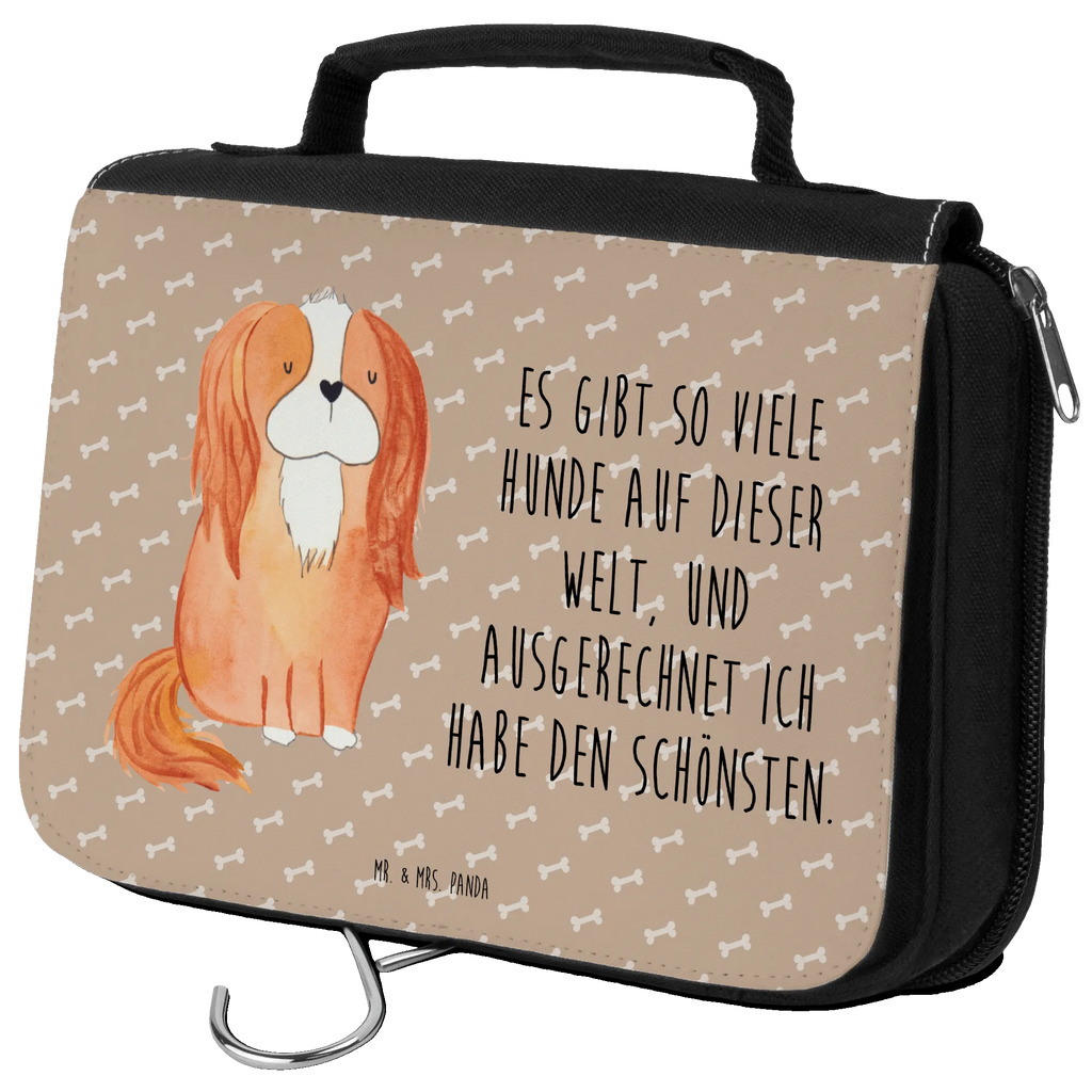 Kulturbeutel Hund Cavalier King Charles Spaniel Kulturbeutel, Zum Aufhängen, Waschtasche, Kosmetiktasche, Damen, Herren, Aufbewahrungstasche, Schminktasche, Kosmetikbeutel, Organizer, Kulturtasche, Schminkutensil, Hund, Hundemotiv, Haustier, Hunderasse, Tierliebhaber, Hundebesitzer, Sprüche, Cavalier King Charles Spaniel, Cockerspaniel, Spaniel, Spruch, schönster Hund