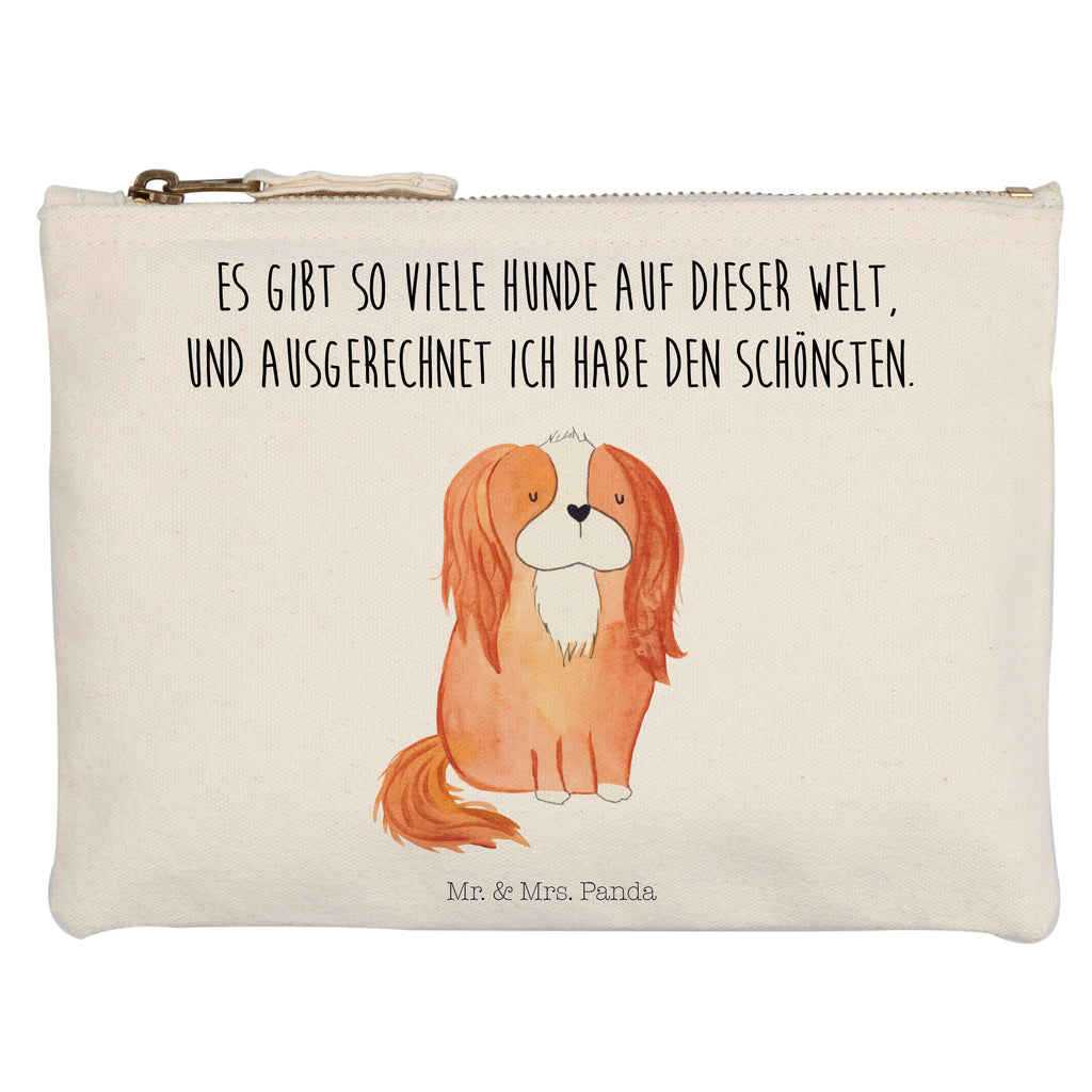 Schminktasche Hund Cavalier King Charles Spaniel Schminktasche, Kosmetiktasche, Kosmetikbeutel, Stiftemäppchen, Etui, Federmappe, Makeup, XXL, Schminketui, Kosmetiketui, Schlamperetui, Hund, Hundemotiv, Haustier, Hunderasse, Tierliebhaber, Hundebesitzer, Sprüche, Cavalier King Charles Spaniel, Cockerspaniel, Spaniel, Spruch, schönster Hund