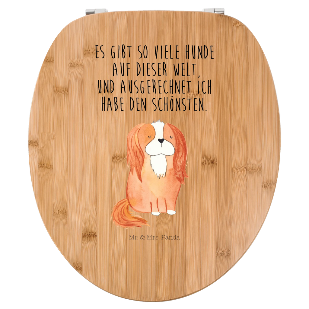 Motiv WC Sitz Hund Cavalier King Charles Spaniel Klobrille, Klodeckel, Toilettendeckel, WC-Sitz, Toilette, Hund, Hundemotiv, Haustier, Hunderasse, Tierliebhaber, Hundebesitzer, Sprüche, Cavalier King Charles Spaniel, Cockerspaniel, Spaniel, Spruch, schönster Hund