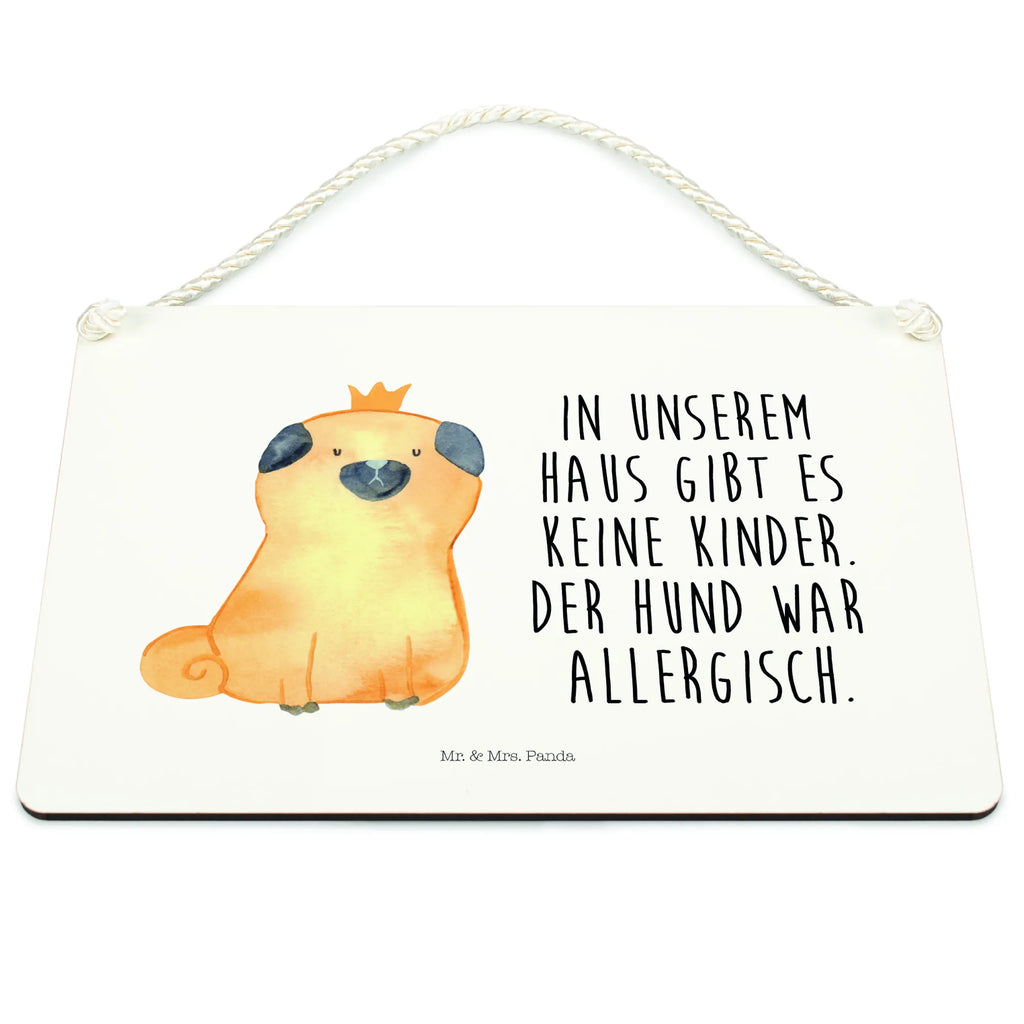 Deko Schild Mops Krone Dekoschild, Deko Schild, Schild, Tür Schild, Türschild, Holzschild, Wandschild, Wanddeko, Hund, Hundemotiv, Haustier, Hunderasse, Tierliebhaber, Hundebesitzer, Sprüche, Mops, allergisch, kinderlos, Hausregel, Hundebesitzer. Spruch, lustig