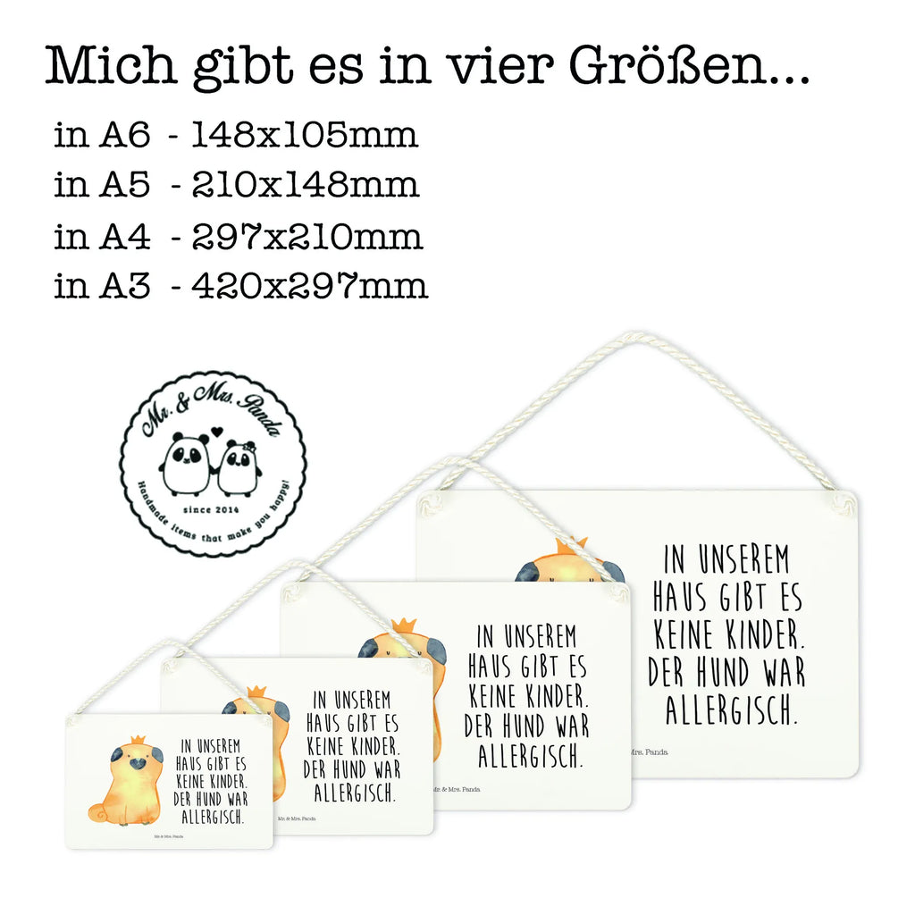 Deko Schild Mops Krone Dekoschild, Deko Schild, Schild, Tür Schild, Türschild, Holzschild, Wandschild, Wanddeko, Hund, Hundemotiv, Haustier, Hunderasse, Tierliebhaber, Hundebesitzer, Sprüche, Mops, allergisch, kinderlos, Hausregel, Hundebesitzer. Spruch, lustig