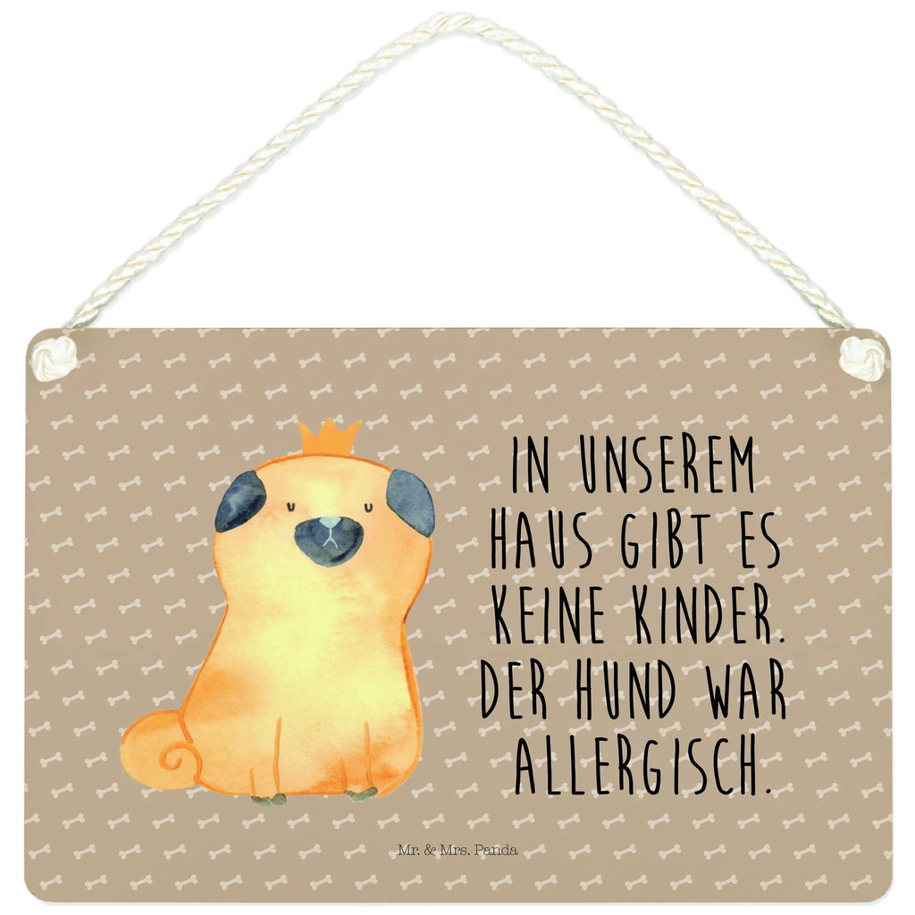 Deko Schild Mops Krone Dekoschild, Deko Schild, Schild, Tür Schild, Türschild, Holzschild, Wandschild, Wanddeko, Hund, Hundemotiv, Haustier, Hunderasse, Tierliebhaber, Hundebesitzer, Sprüche, Mops, allergisch, kinderlos, Hausregel, Hundebesitzer. Spruch, lustig