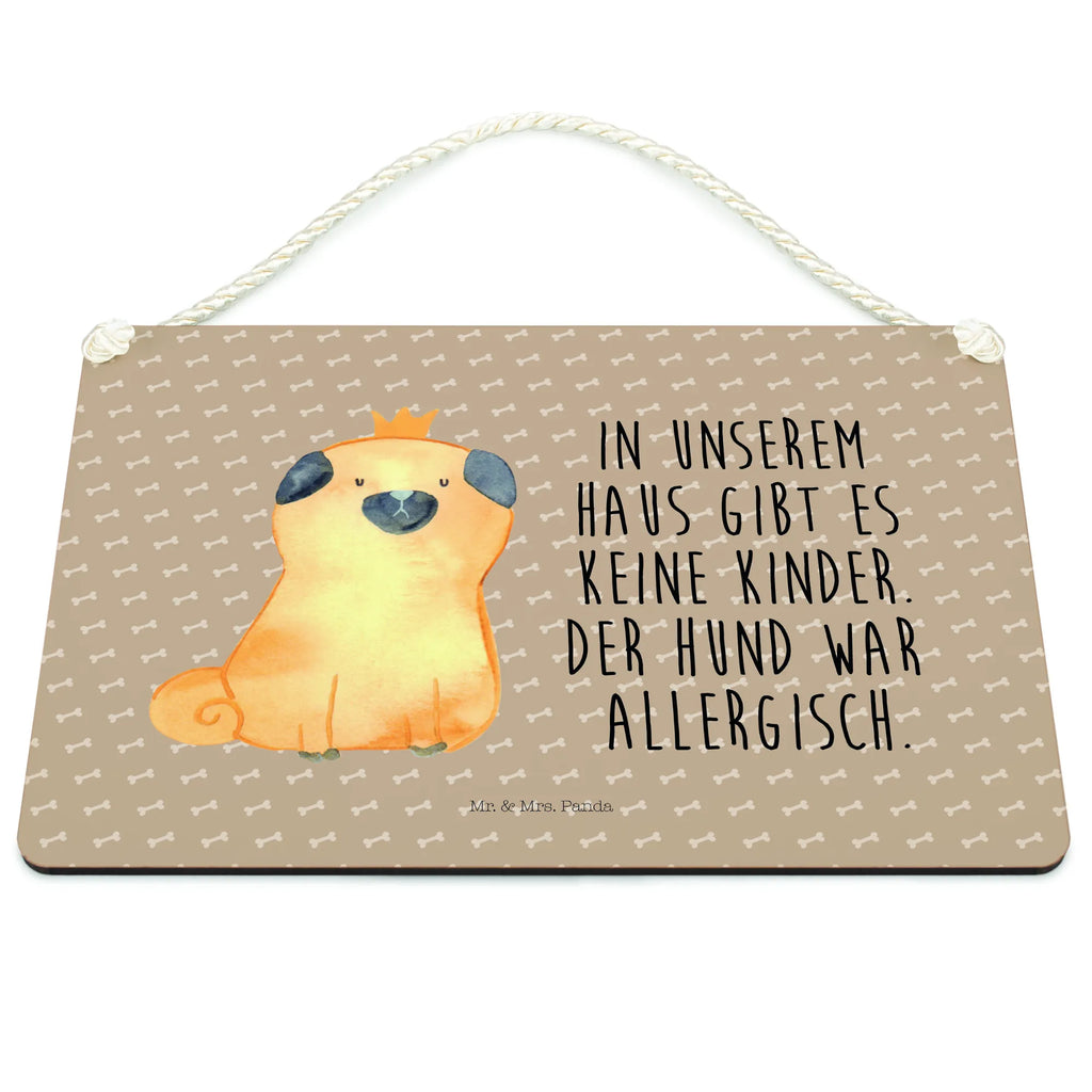 Deko Schild Mops Krone Dekoschild, Deko Schild, Schild, Tür Schild, Türschild, Holzschild, Wandschild, Wanddeko, Hund, Hundemotiv, Haustier, Hunderasse, Tierliebhaber, Hundebesitzer, Sprüche, Mops, allergisch, kinderlos, Hausregel, Hundebesitzer. Spruch, lustig