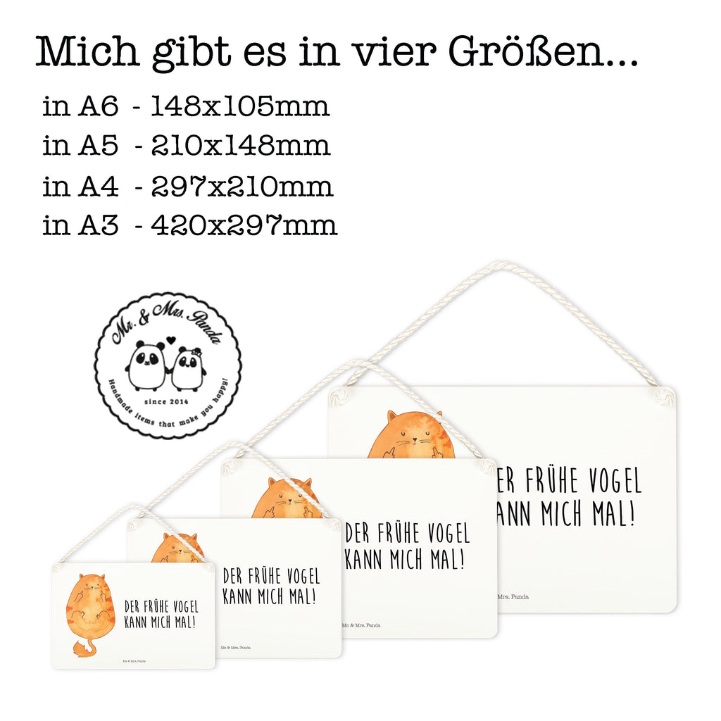 Deko Schild Katze Frühaufsteher Dekoschild, Deko Schild, Schild, Tür Schild, Türschild, Holzschild, Wandschild, Wanddeko, Katze, Katzenmotiv, Katzenfan, Katzendeko, Katzenfreund, Katzenliebhaber, Katzenprodukte, Katzenartikel, Katzenaccessoires, Katzensouvenirs, Katzenliebhaberprodukte, Katzenmotive, Der frühe Vogel kann mich mal, Morgenmuffel, Frühaufsteher, Kaffee, Katzen, Kater, Mietze