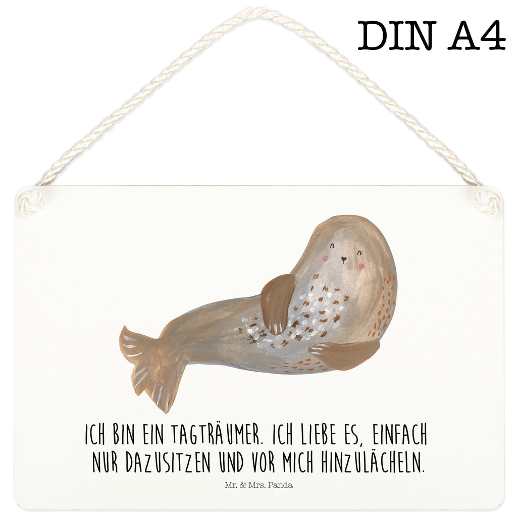 Deko Schild Robbe Lachen Dekoschild, Deko Schild, Schild, Tür Schild, Türschild, Holzschild, Wandschild, Wanddeko, Tiermotive, Gute Laune, lustige Sprüche, Tiere, Robbe, Robben, Seehund, Strand, Meerestier, Ostsee, Nordsee