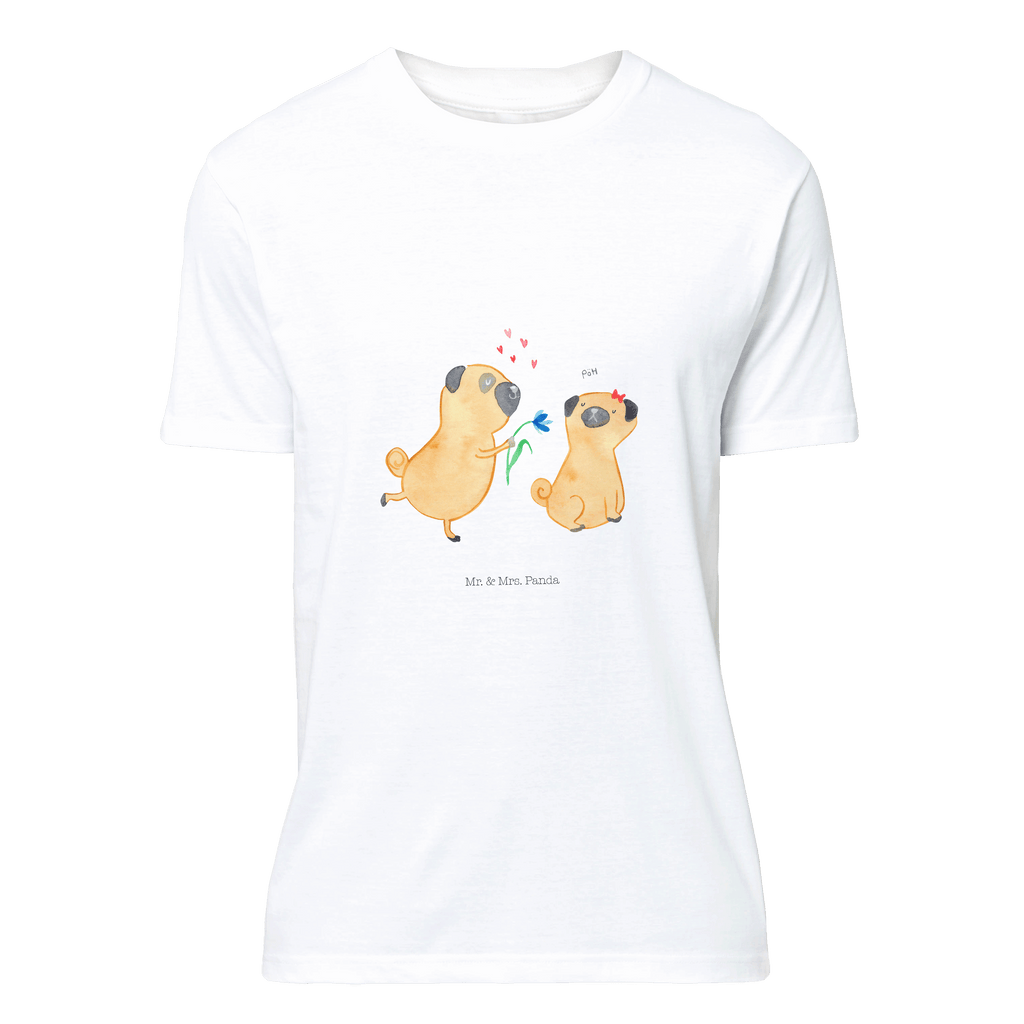 T-Shirt Standard Mops Verliebt T-Shirt, Shirt, Tshirt, Lustiges T-Shirt, T-Shirt mit Spruch, Party, Junggesellenabschied, Jubiläum, Geburstag, Herrn, Damen, Männer, Frauen, Schlafshirt, Nachthemd, Sprüche, Hund, Hundemotiv, Haustier, Hunderasse, Tierliebhaber, Hundebesitzer, Mops, Möpse, Hundeliebe, verliebt, Liebe, Liebesspruch. Verlobt, Geschenk Freund, Partner