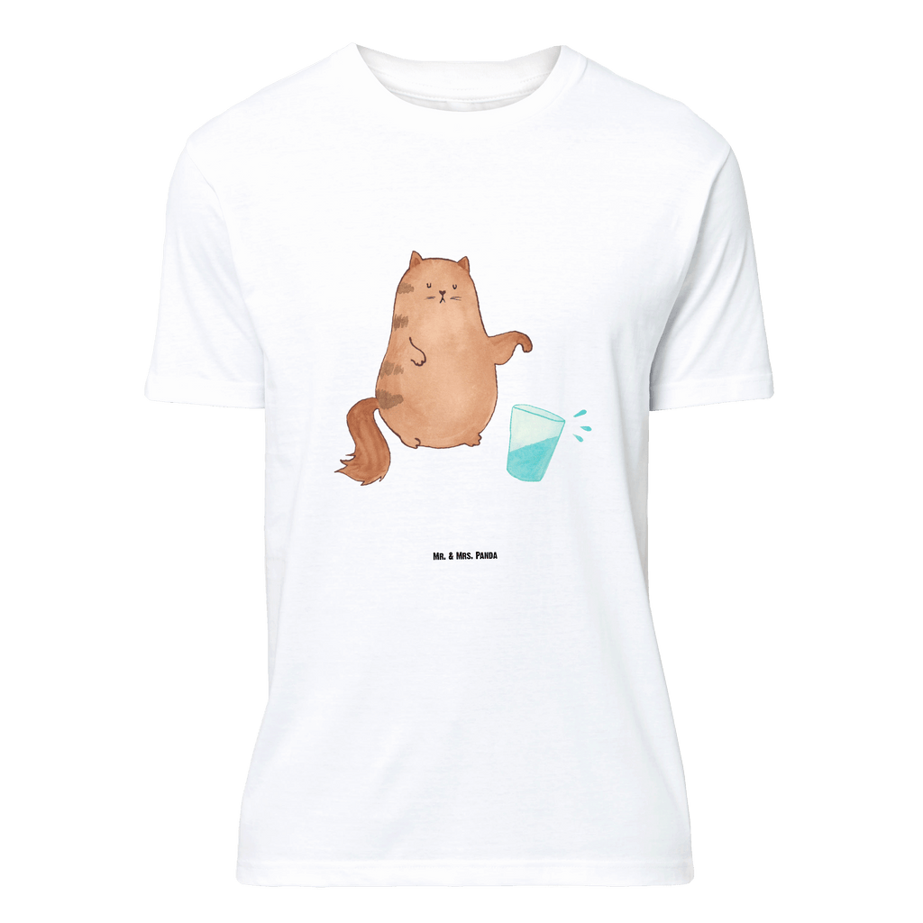 T-Shirt Standard Katze Wasserglas T-Shirt, Shirt, Tshirt, Lustiges T-Shirt, T-Shirt mit Spruch, Party, Junggesellenabschied, Jubiläum, Geburstag, Herrn, Damen, Männer, Frauen, Schlafshirt, Nachthemd, Sprüche, Katze, Katzenmotiv, Katzenfan, Katzendeko, Katzenfreund, Katzenliebhaber, Katzenprodukte, Katzenartikel, Katzenaccessoires, Katzensouvenirs, Katzenliebhaberprodukte, Katzenmotive, Katzen, Kater, Mietze, Cat, Cats, Katzenhalter, Katzenbesitzerin, Haustier, Wasser, Glas