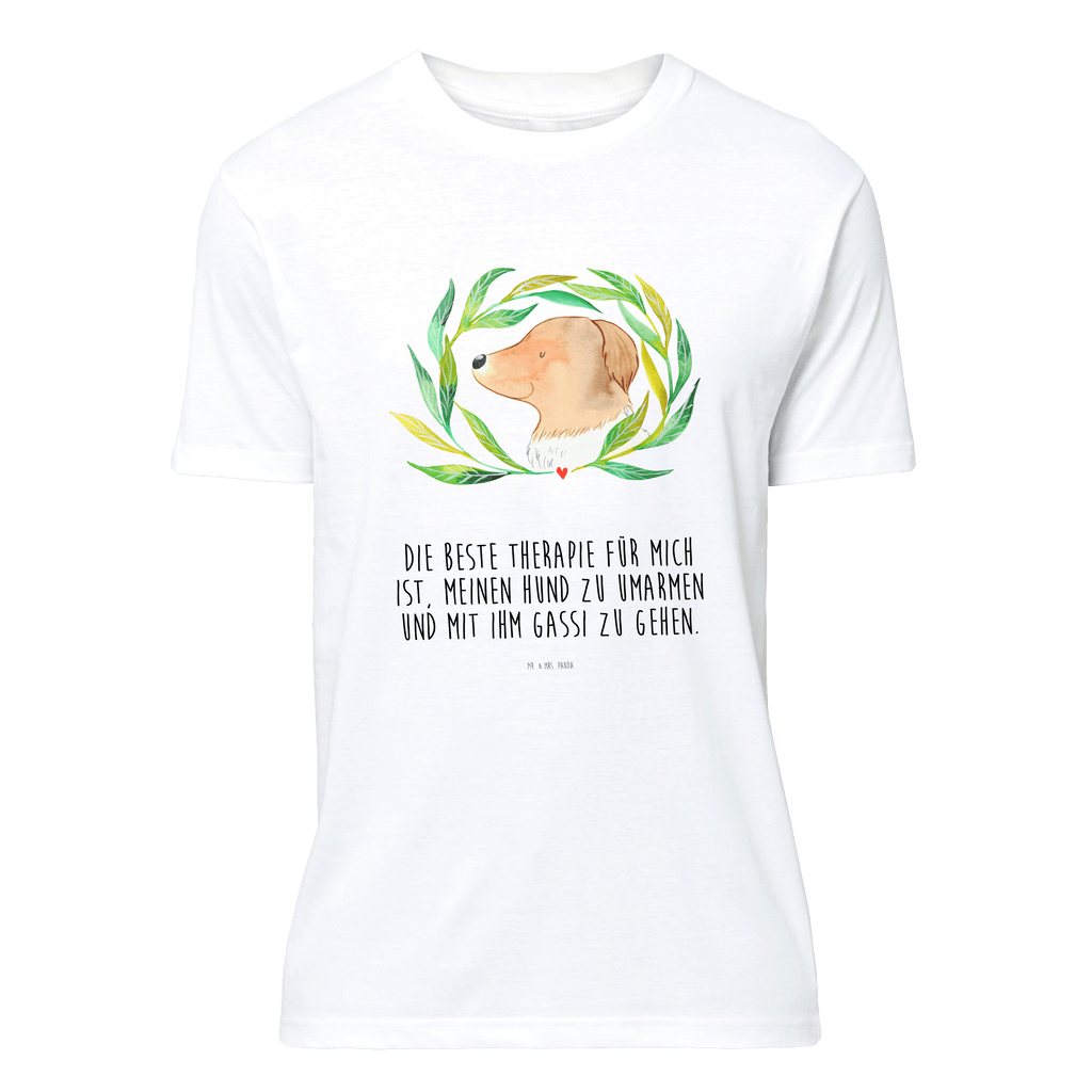 T-Shirt Standard Hund Blumen T-Shirt, Shirt, Tshirt, Lustiges T-Shirt, T-Shirt mit Spruch, Party, Junggesellenabschied, Jubiläum, Geburstag, Herrn, Damen, Männer, Frauen, Schlafshirt, Nachthemd, Sprüche, Hund, Hundemotiv, Haustier, Hunderasse, Tierliebhaber, Hundebesitzer, Ranke, Therapie, Selbsttherapie, Hundeliebe, Hundeglück, Hunde