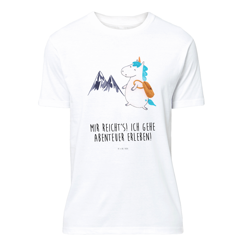 T-Shirt Standard Einhorn Bergsteiger T-Shirt, Shirt, Tshirt, Lustiges T-Shirt, T-Shirt mit Spruch, Party, Junggesellenabschied, Jubiläum, Geburstag, Herrn, Damen, Männer, Frauen, Schlafshirt, Nachthemd, Sprüche, Einhorn, Einhörner, Einhorn Deko, Pegasus, Unicorn, Bergsteiger, Abenteuer, Berge, Abenteurer, Weltenbummler, Weltreise, Reisen, Urlaub, Entdecker