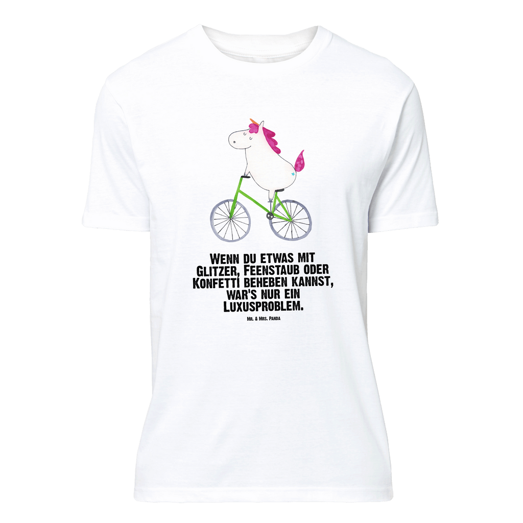 T-Shirt Standard Einhorn Radfahrer T-Shirt, Shirt, Tshirt, Lustiges T-Shirt, T-Shirt mit Spruch, Party, Junggesellenabschied, Jubiläum, Geburstag, Herrn, Damen, Männer, Frauen, Schlafshirt, Nachthemd, Sprüche, Einhorn, Einhörner, Einhorn Deko, Pegasus, Unicorn, Radfahren, Radfahrer, Rad, Bike, Feenstaub, Konfetti, Luxusproblem, Kummer, Liebeskummer