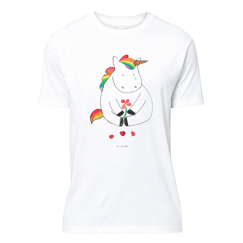 T-Shirt Standard Einhorn Traurig T-Shirt, Shirt, Tshirt, Lustiges T-Shirt, T-Shirt mit Spruch, Party, Junggesellenabschied, Jubiläum, Geburstag, Herrn, Damen, Männer, Frauen, Schlafshirt, Nachthemd, Sprüche, Einhorn, Einhörner, Einhorn Deko, Pegasus, Unicorn, Glitzer, Trösten. Freundschaft, Freunde, Liebe, Trauer, Grußkarte, Blume