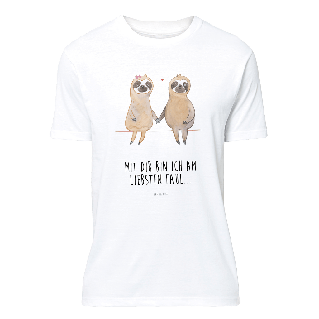 T-Shirt Standard Faultier Pärchen T-Shirt, Shirt, Tshirt, Lustiges T-Shirt, T-Shirt mit Spruch, Party, Junggesellenabschied, Jubiläum, Geburstag, Herrn, Damen, Männer, Frauen, Schlafshirt, Nachthemd, Sprüche, Faultier, Faultier Geschenk, Faultier Deko, Faultiere, faul, Lieblingstier, Liebe, Liebespaar, Faultierliebe, Faultierpärchen, verliebt, verlobt, gemeinsam, relaxen, Pärchen, Beziehung, Langsamkeit