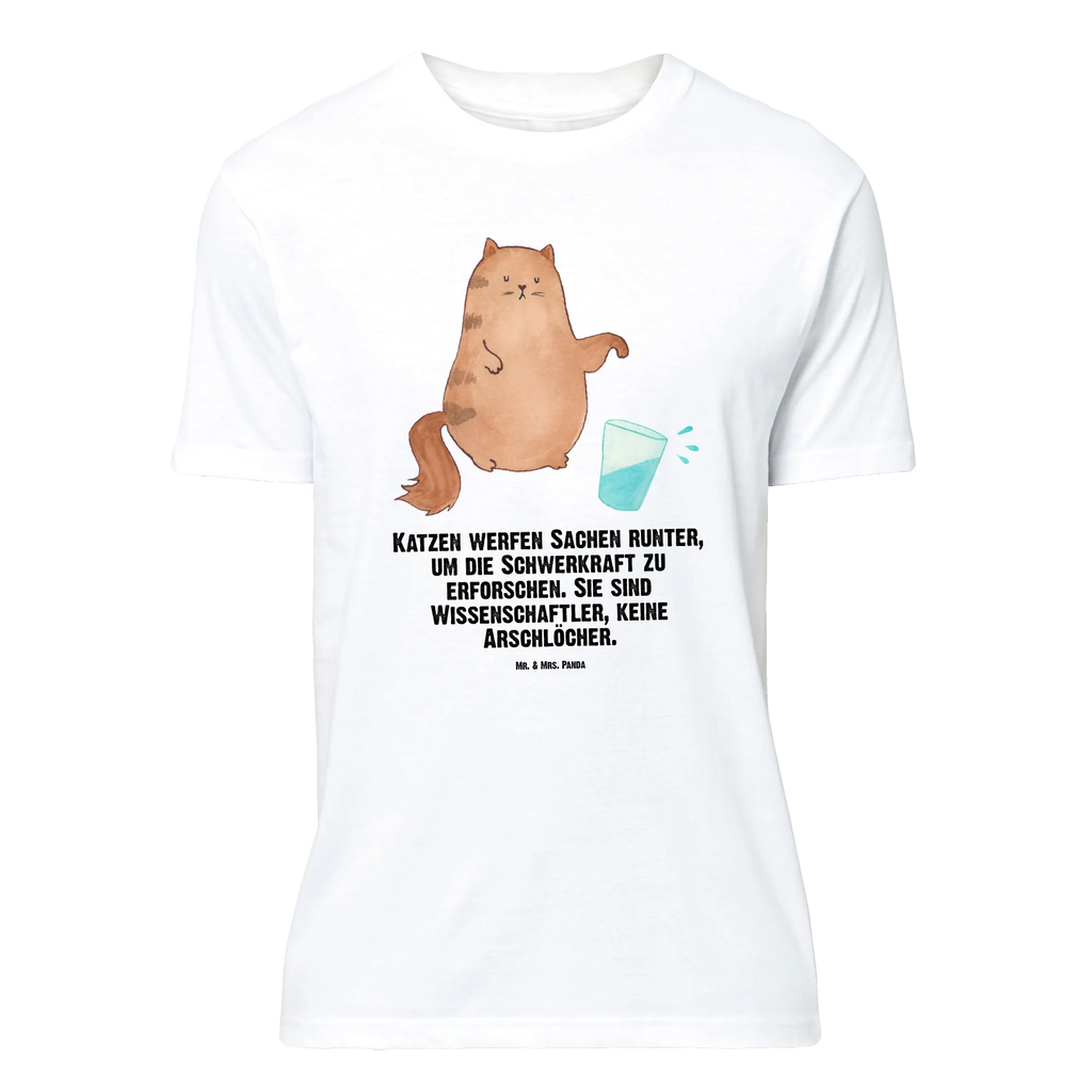 T-Shirt Standard Katze Wasserglas T-Shirt, Shirt, Tshirt, Lustiges T-Shirt, T-Shirt mit Spruch, Party, Junggesellenabschied, Jubiläum, Geburstag, Herrn, Damen, Männer, Frauen, Schlafshirt, Nachthemd, Sprüche, Katze, Katzenmotiv, Katzenfan, Katzendeko, Katzenfreund, Katzenliebhaber, Katzenprodukte, Katzenartikel, Katzenaccessoires, Katzensouvenirs, Katzenliebhaberprodukte, Katzenmotive, Katzen, Kater, Mietze, Cat, Cats, Katzenhalter, Katzenbesitzerin, Haustier, Wasser, Glas